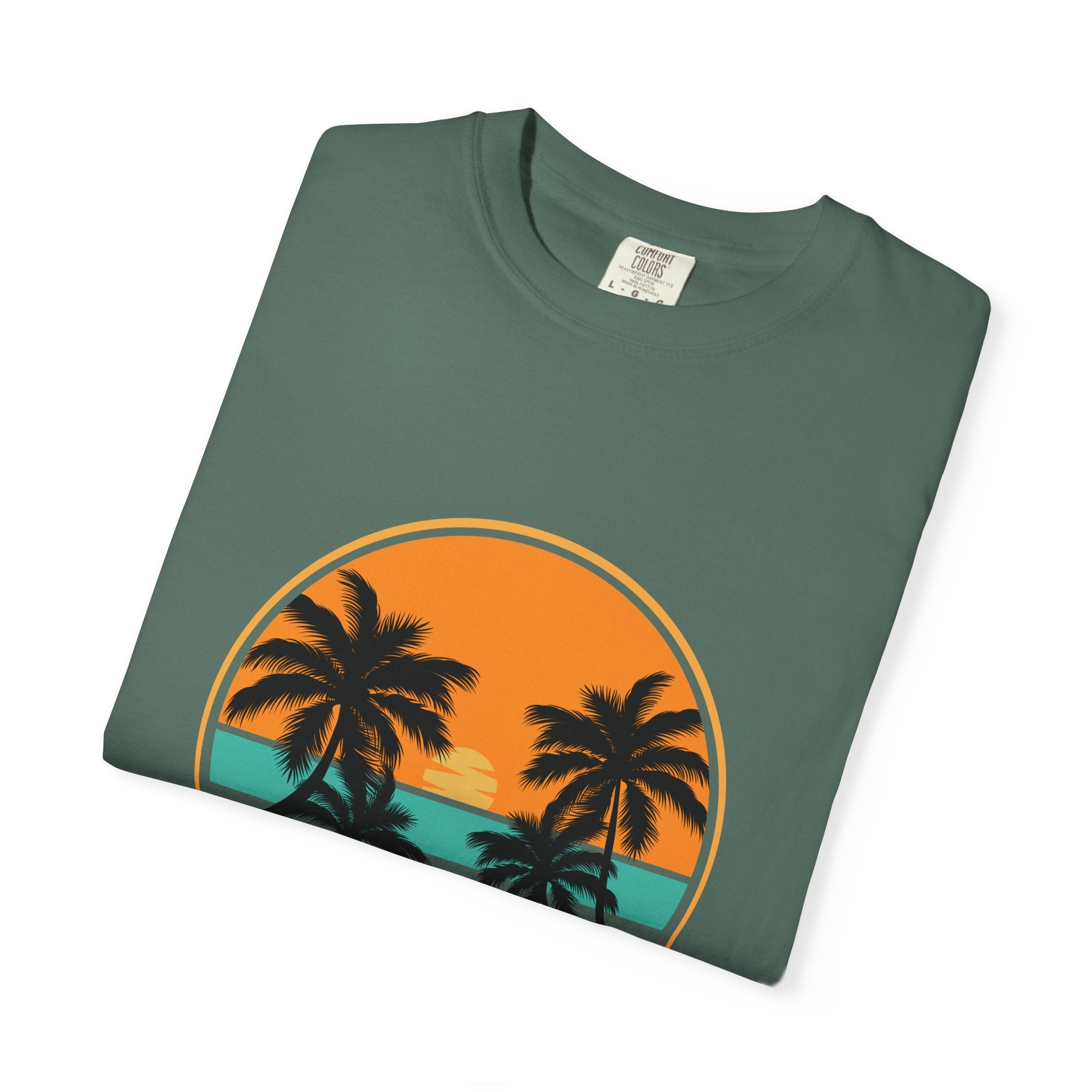 Rise Above Fear T-Shirt — Vintage Sunset Palm Tee