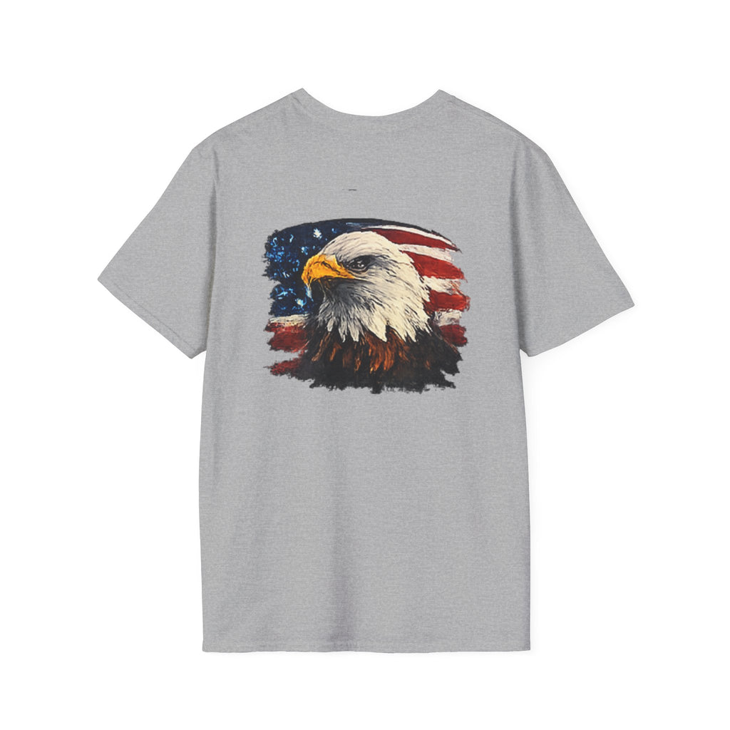Patriotic Eagle T-Shirt — American Flag Bald Eagle Graphic Tee
