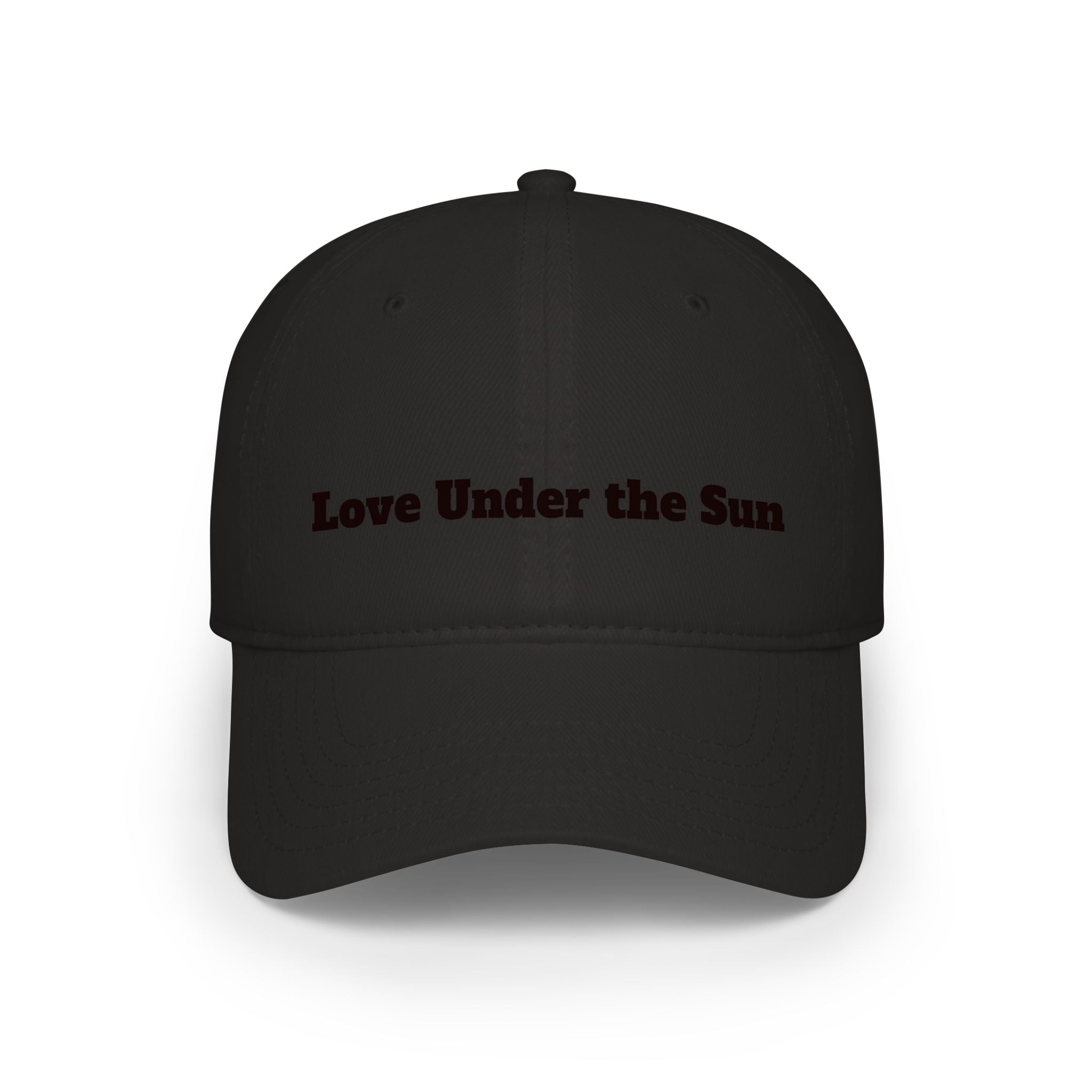 Love Under the Sun Baseball Cap – Embroidered Red Low-Profile Hat
