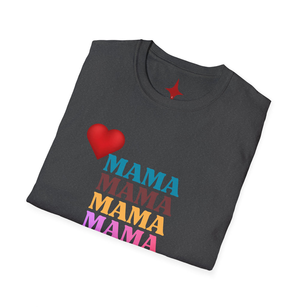 Mama Stack Heart T-Shirt — Colorful 'MAMA' Mother's Day Tee