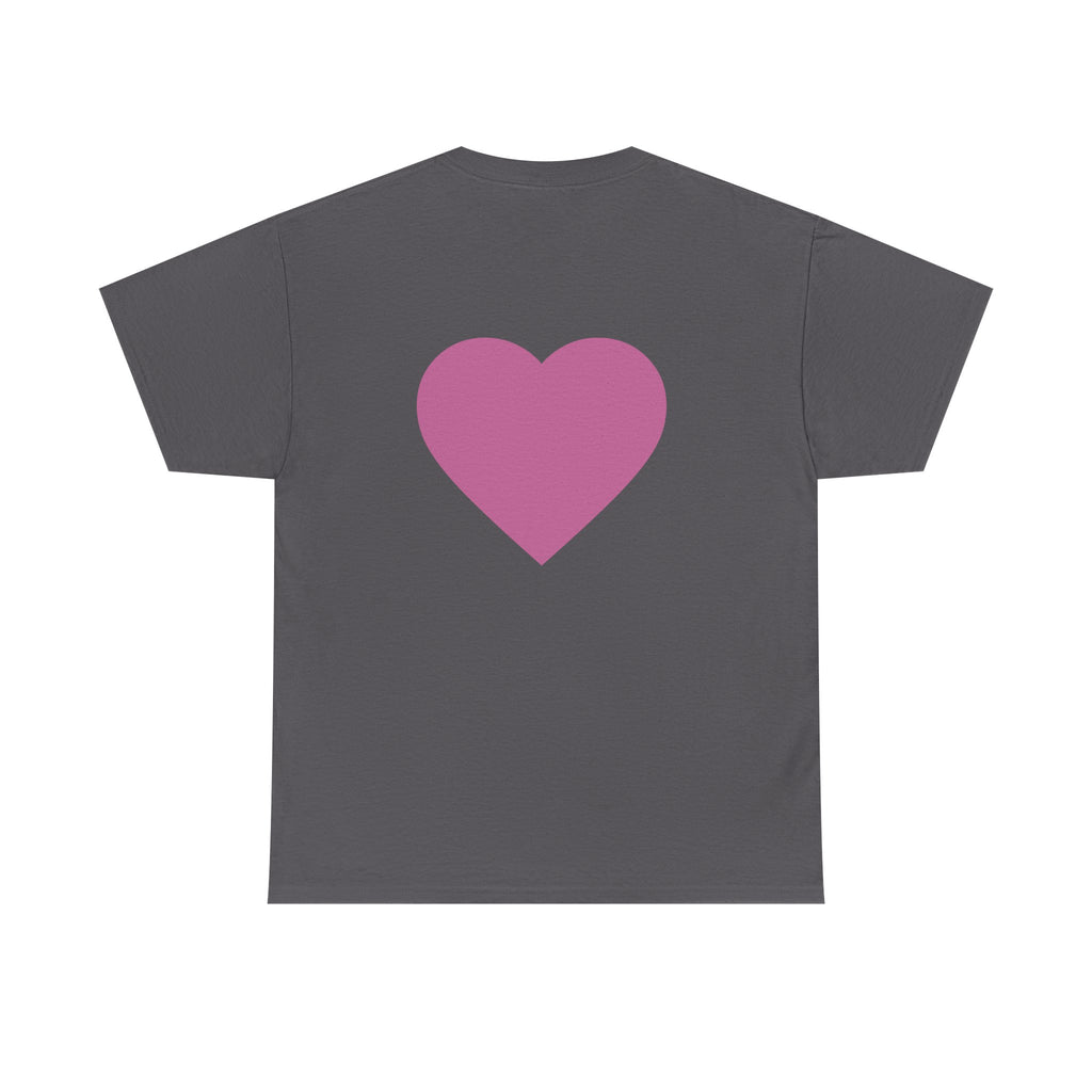 Best Mom Ever T-Shirt — Gradient Block Text Tee with Back Heart