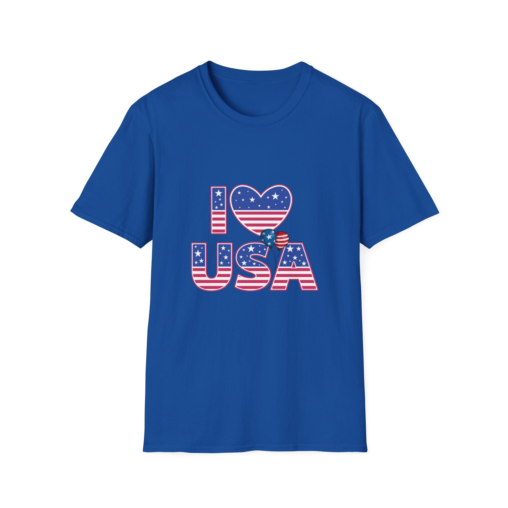 I Heart USA T-Shirt — Patriotic American Flag Tee for 4th of July