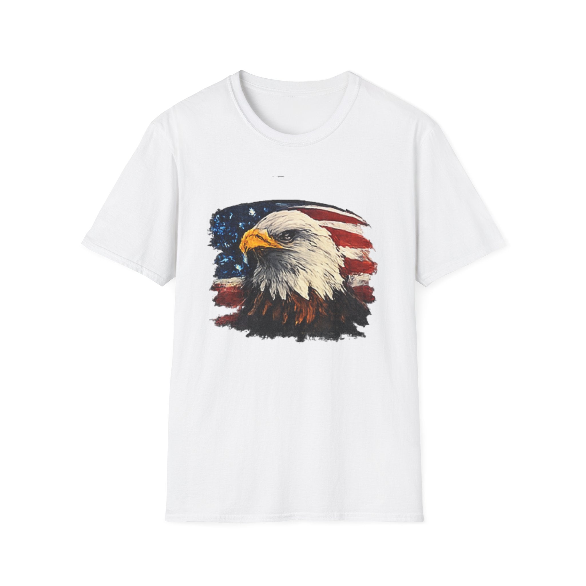 Patriotic Eagle T-Shirt — American Flag Bald Eagle Graphic Tee