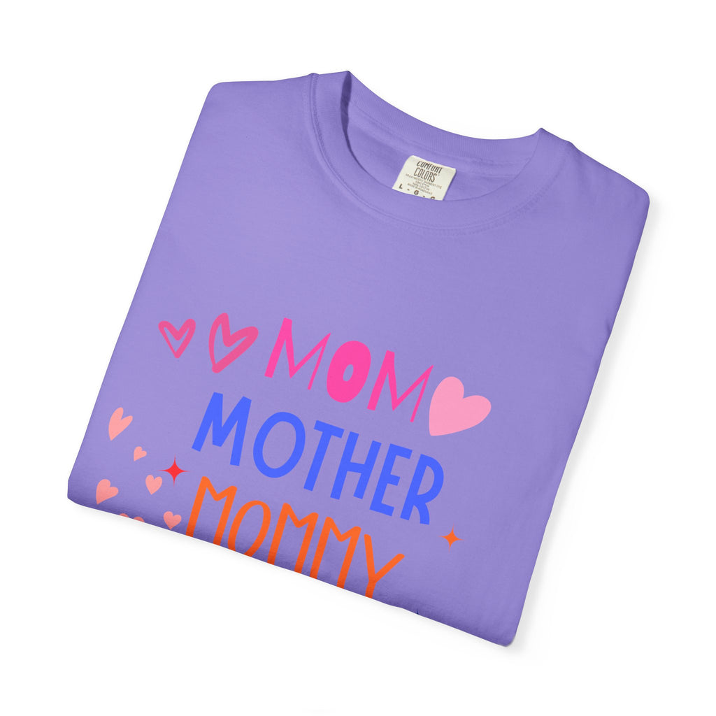 Mom • Mother • Mommy • Mama Colorful Hearts T-Shirt — Mother's Day Gift