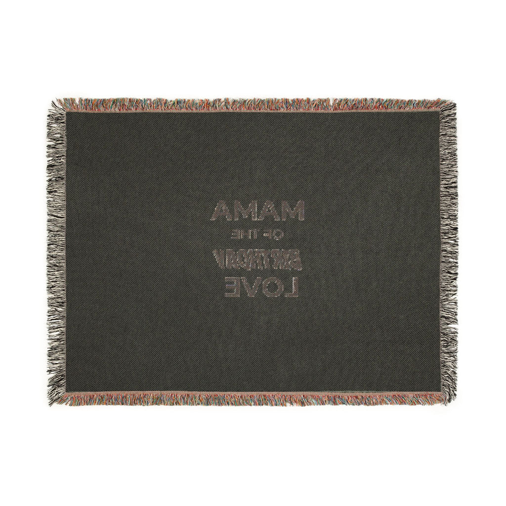 Mama of the Birthday Love Woven Blanket — Cozy Mom Gift