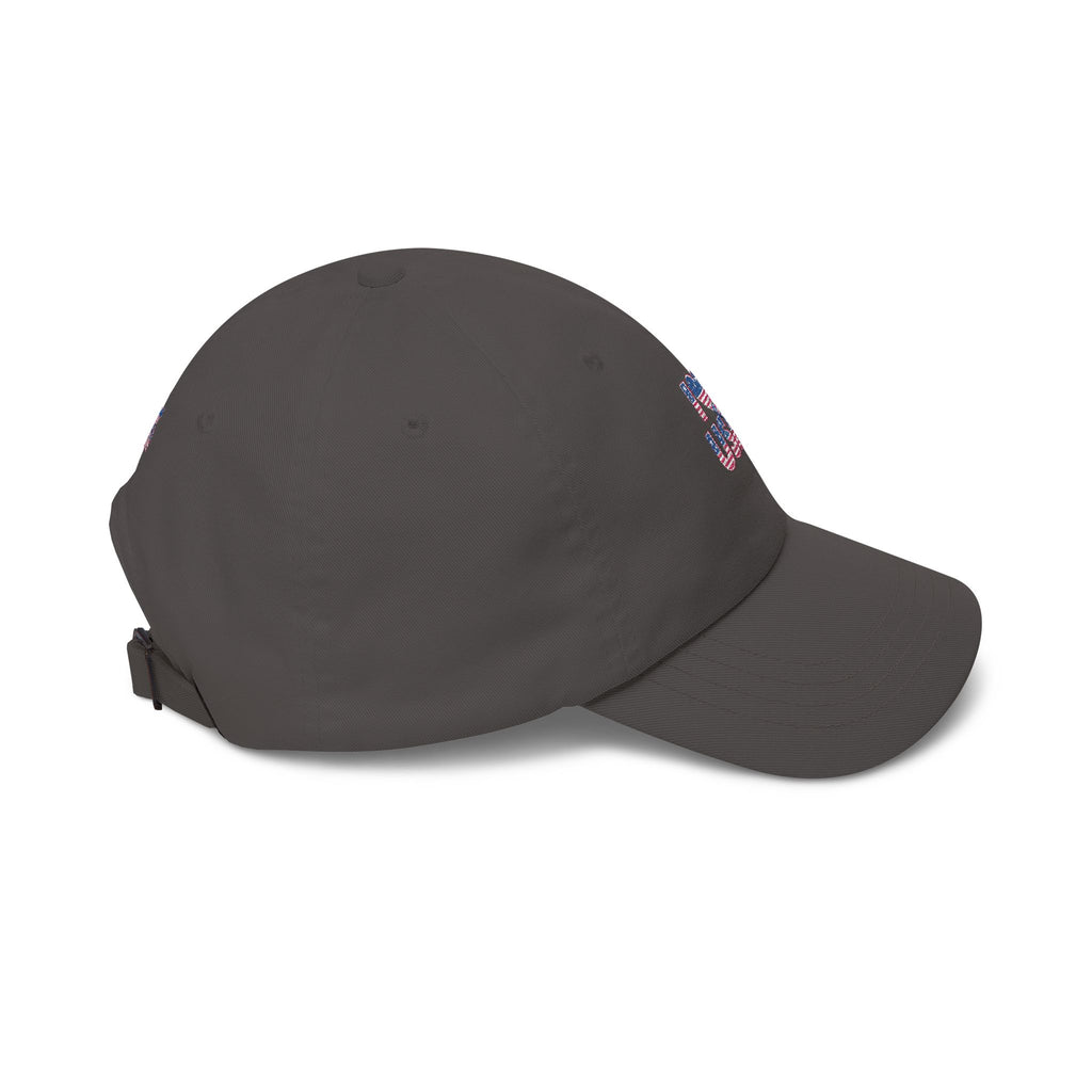 Patriotic USA Dad Cap — Small American Flag Embroidered Baseball Hat