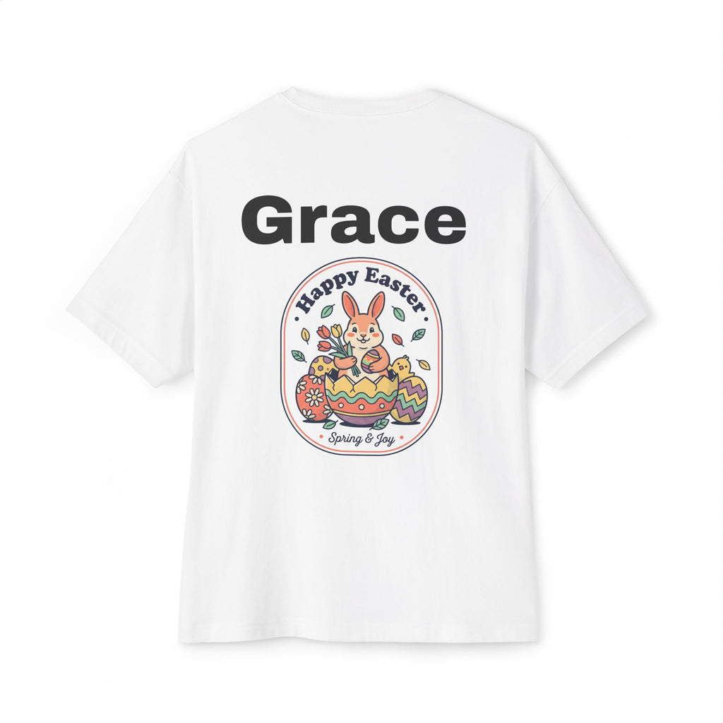 T-Shirt — 'Victory Be Mine' Front & 'Grace Happy Easter' Back Graphic Tee