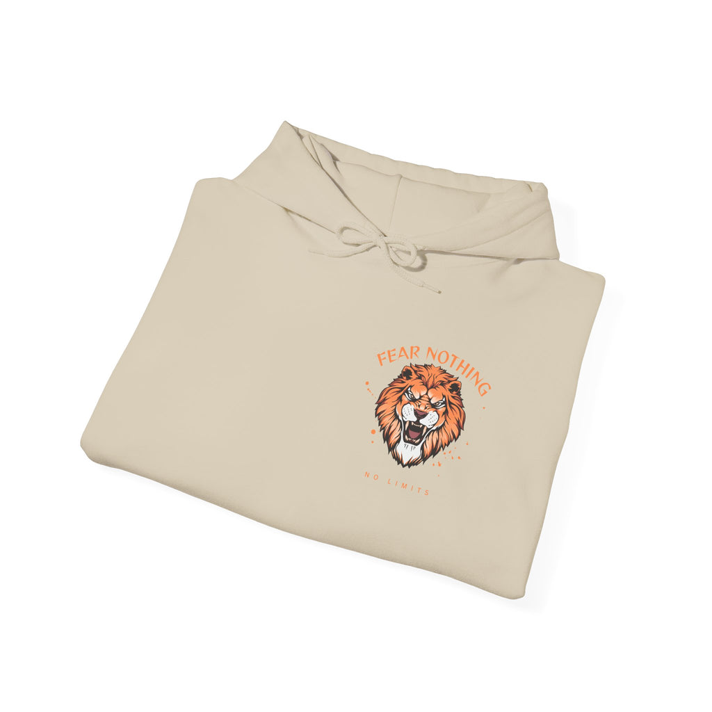 Lion Crest Hoodie — Brave Morning Prayer Graphic Hooded Sweatshirt