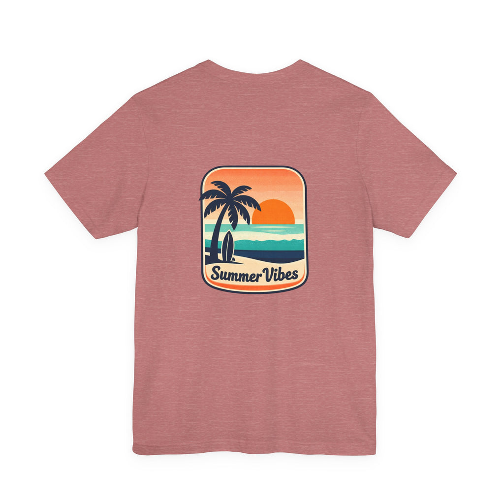 Summer Vibes Beach T-Shirt - "Summer Is My Happy Place" Graphic Tee