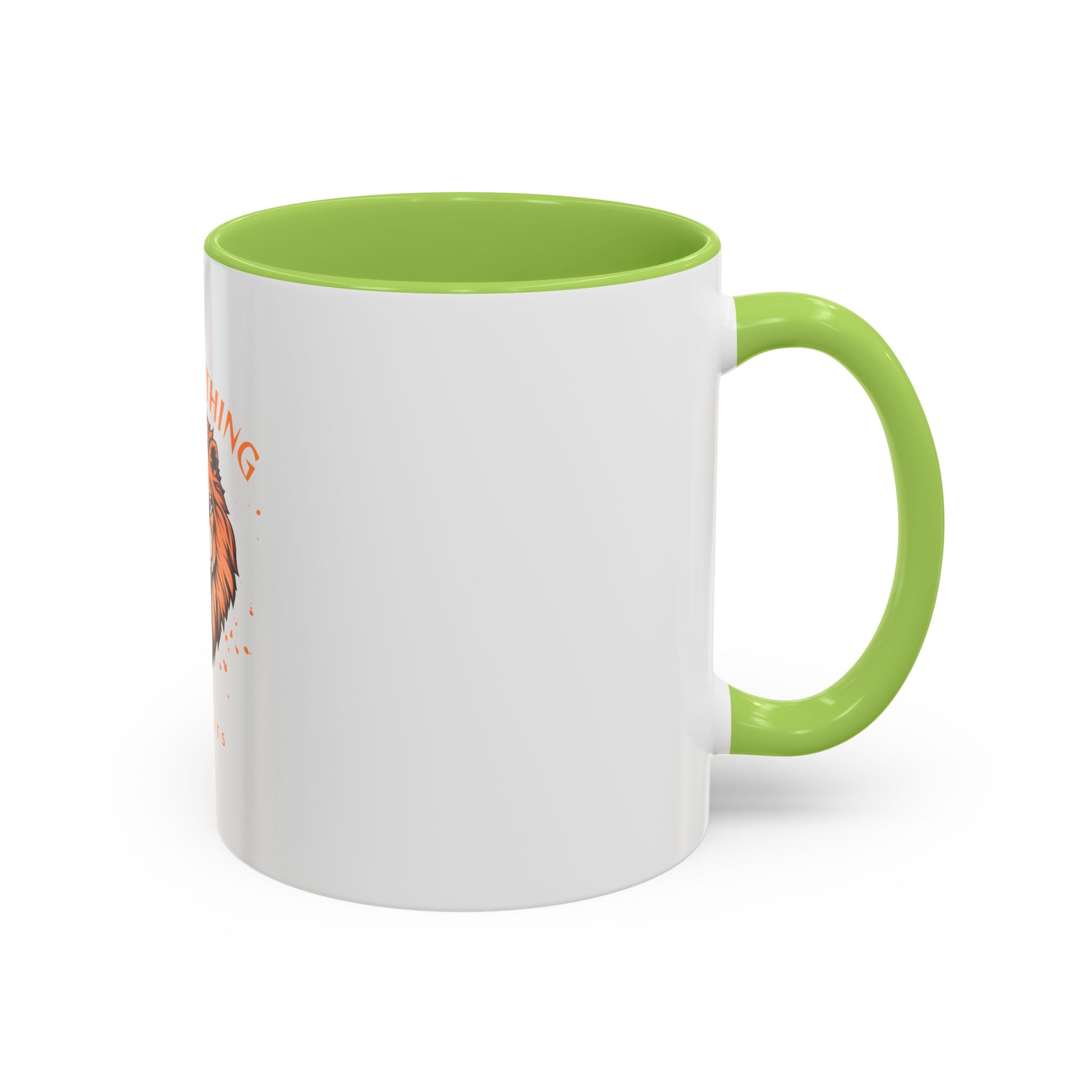 Fear Nothing Lion Accent Coffee Mug — Inspirational No Limits Motivational Gift