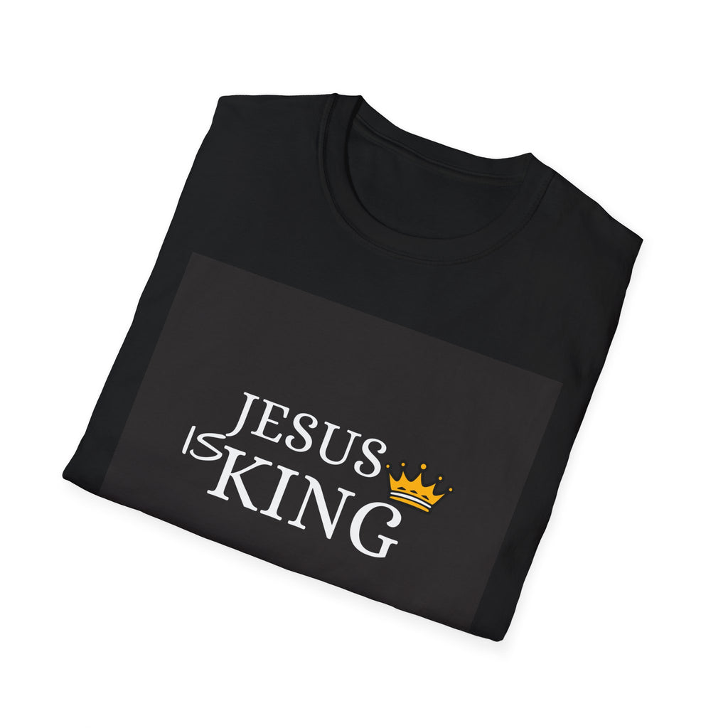 Jesus Is King T-Shirt — Christian Faith Tee with Crown Graphic