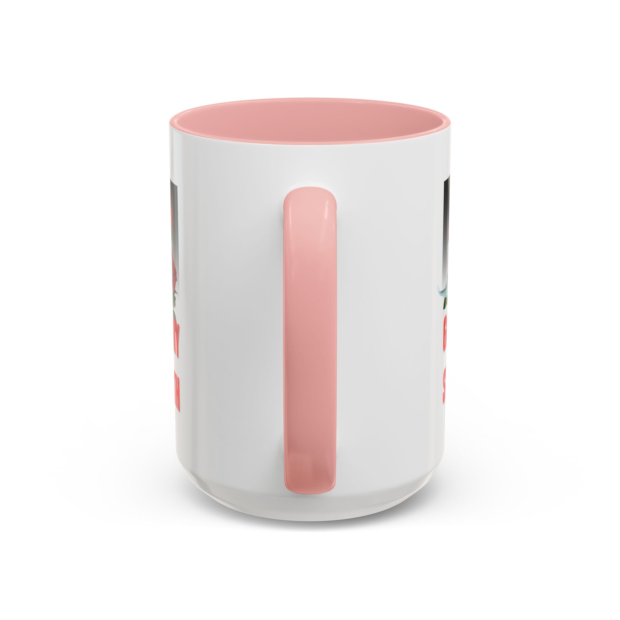 God Is My Strength Accent Coffee Mug – Inspirational Christian Dove & Roses (11/15oz)