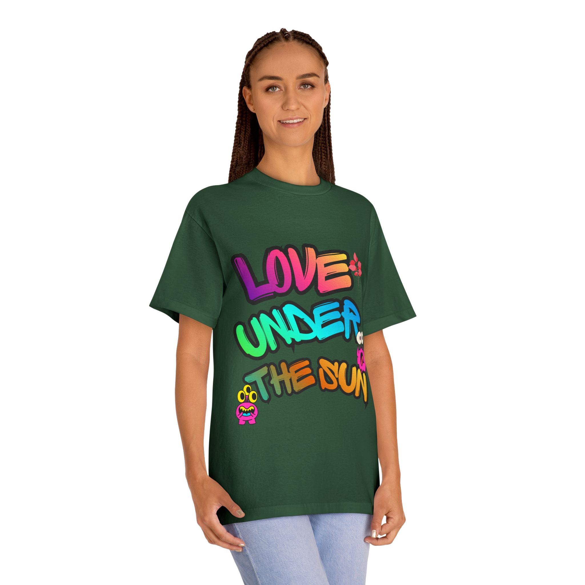 Love Under The Sun Graphic Tee — Colorful Retro Streetwear T-Shirt