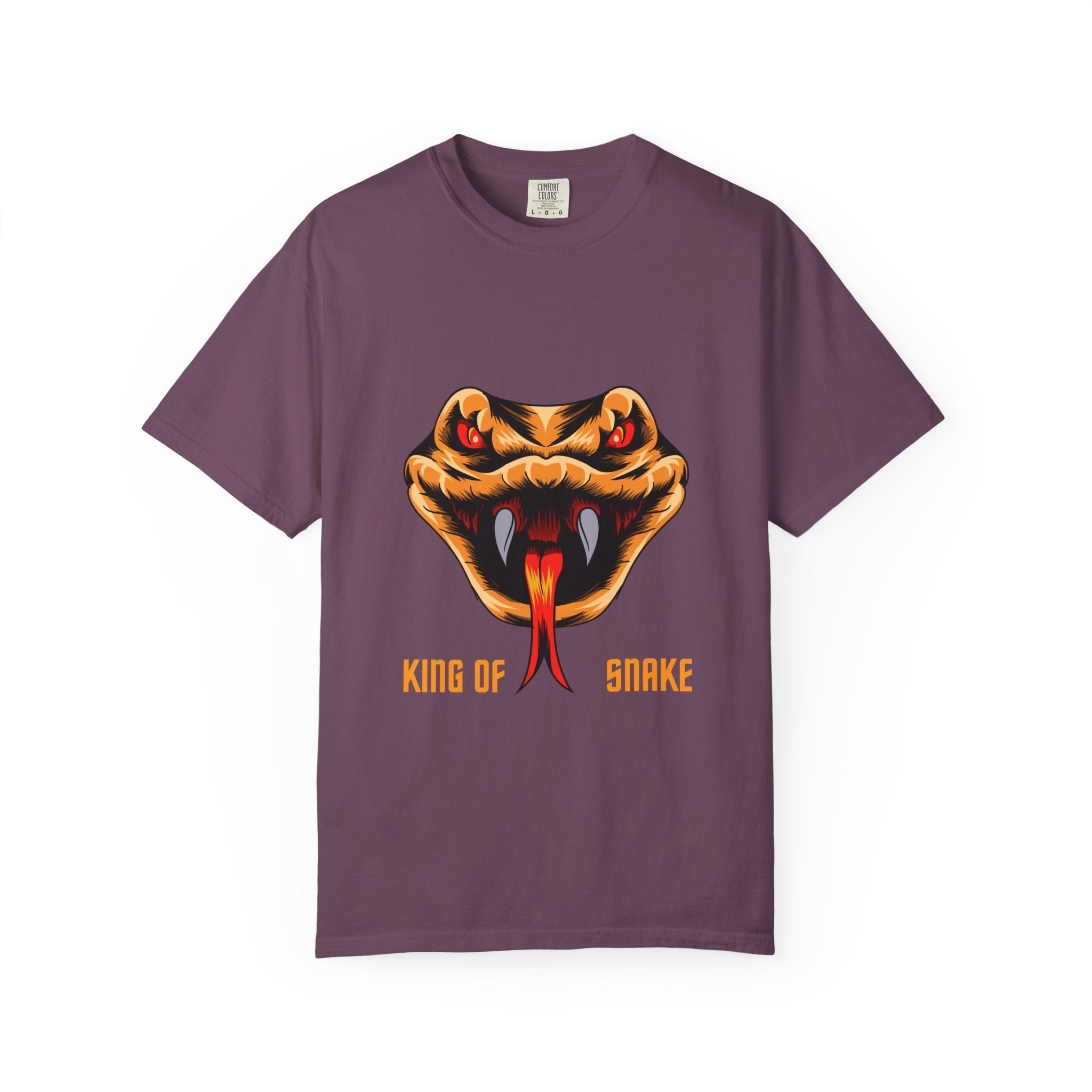 King of Snake T-Shirt — Bold Venom Snake Head Graphic Tee