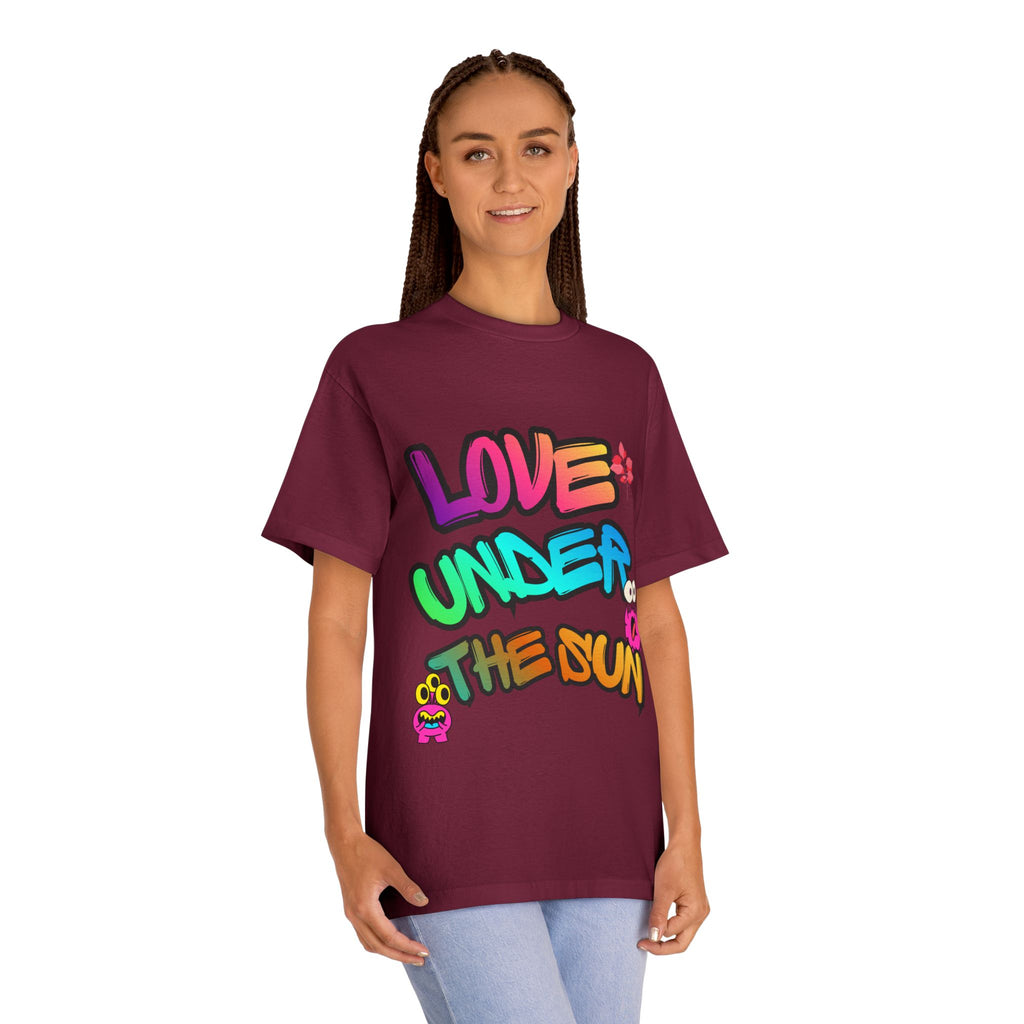 Love Under The Sun Graphic Tee — Colorful Retro Streetwear T-Shirt