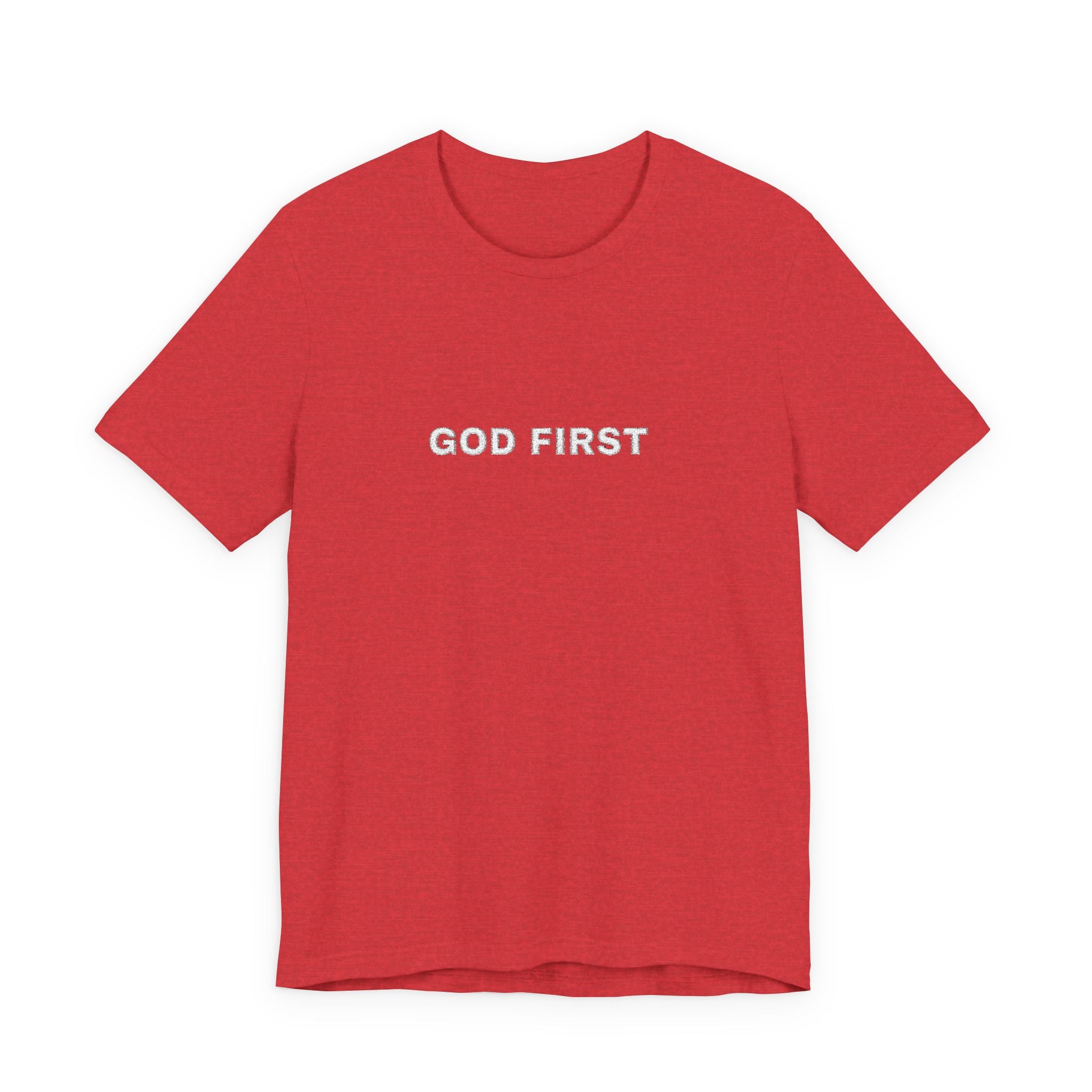 God First T-Shirt – Floral Lettering Christian Tee