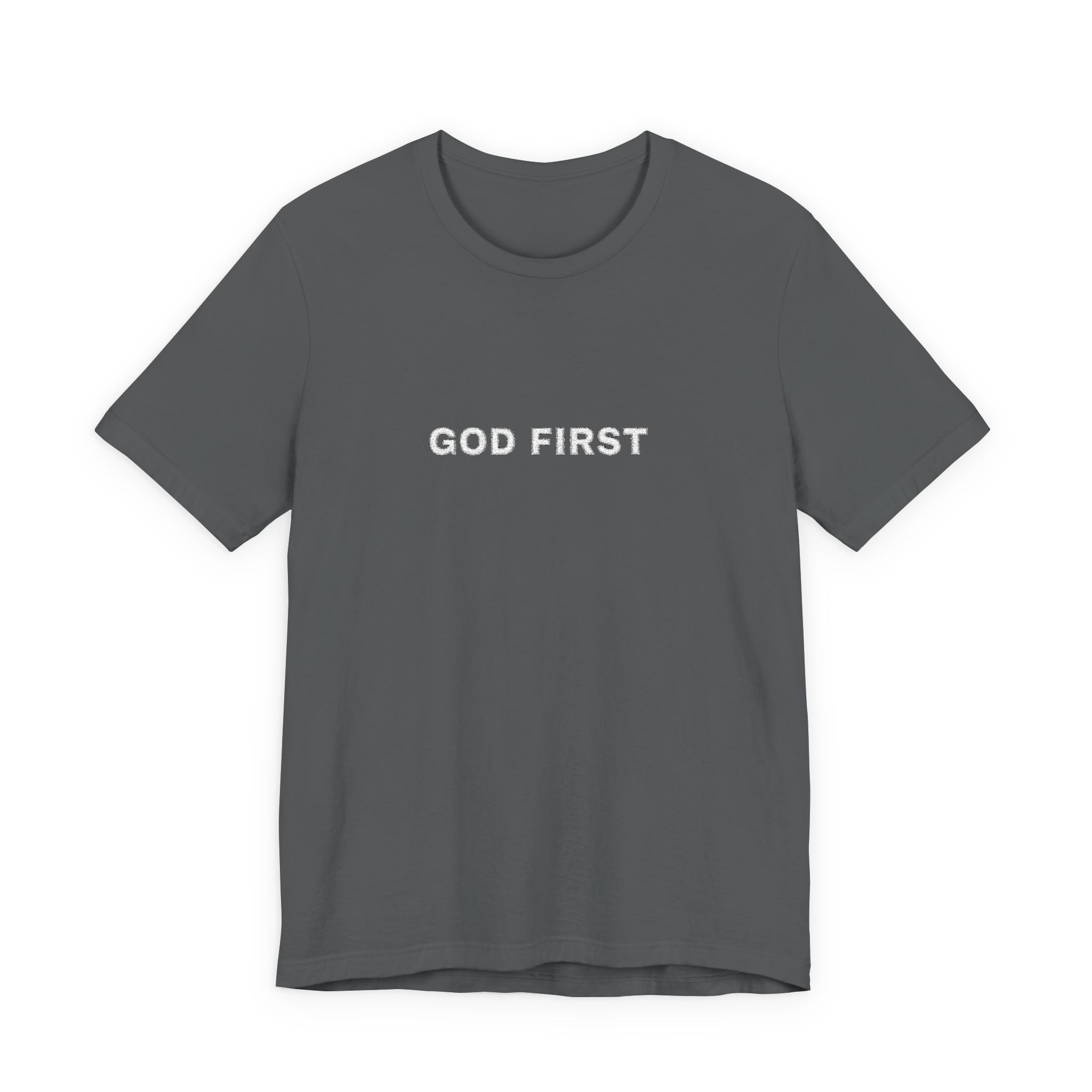 God First T-Shirt – Floral Lettering Christian Tee