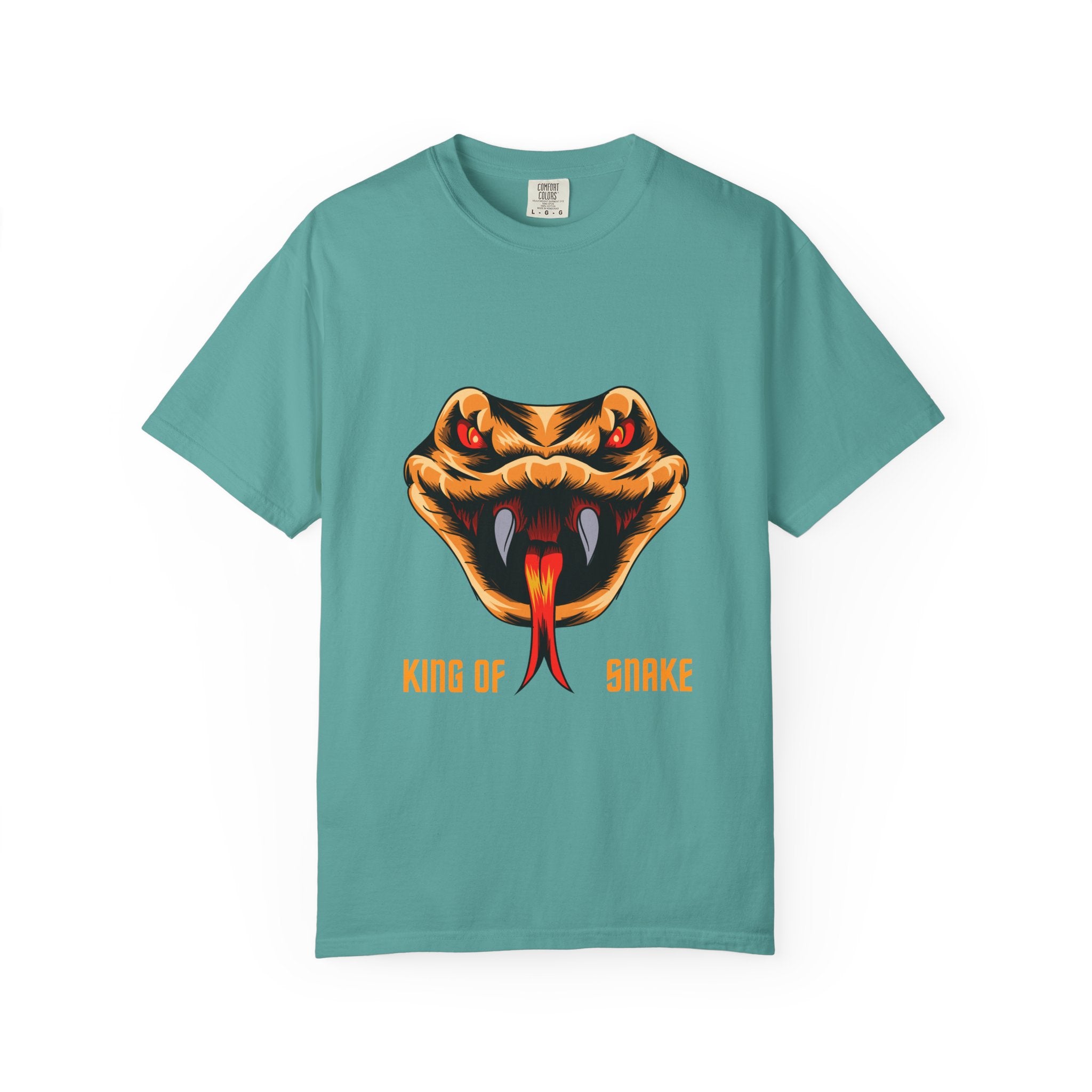 King of Snake T-Shirt — Bold Venom Snake Head Graphic Tee