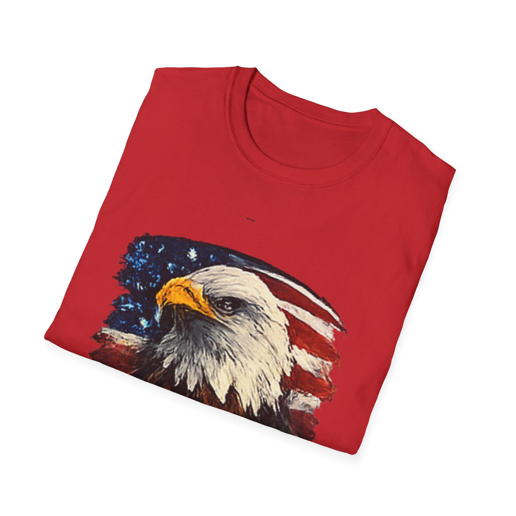 Patriotic Eagle T-Shirt — American Flag Bald Eagle Graphic Tee