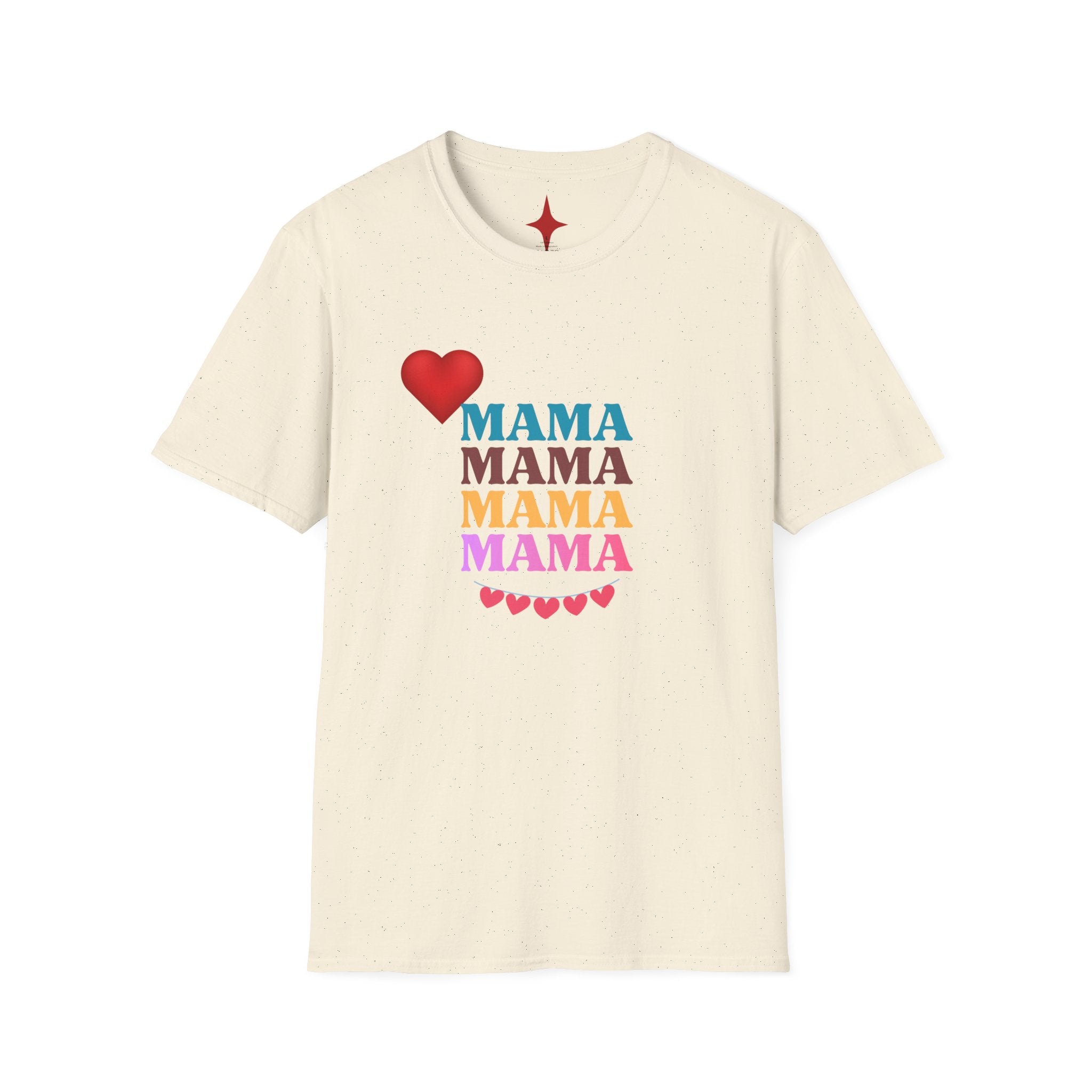 Mama Stack Heart T-Shirt — Colorful 'MAMA' Mother's Day Tee