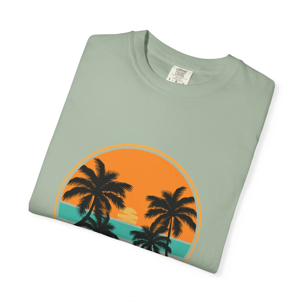 Rise Above Fear T-Shirt — Vintage Sunset Palm Tee