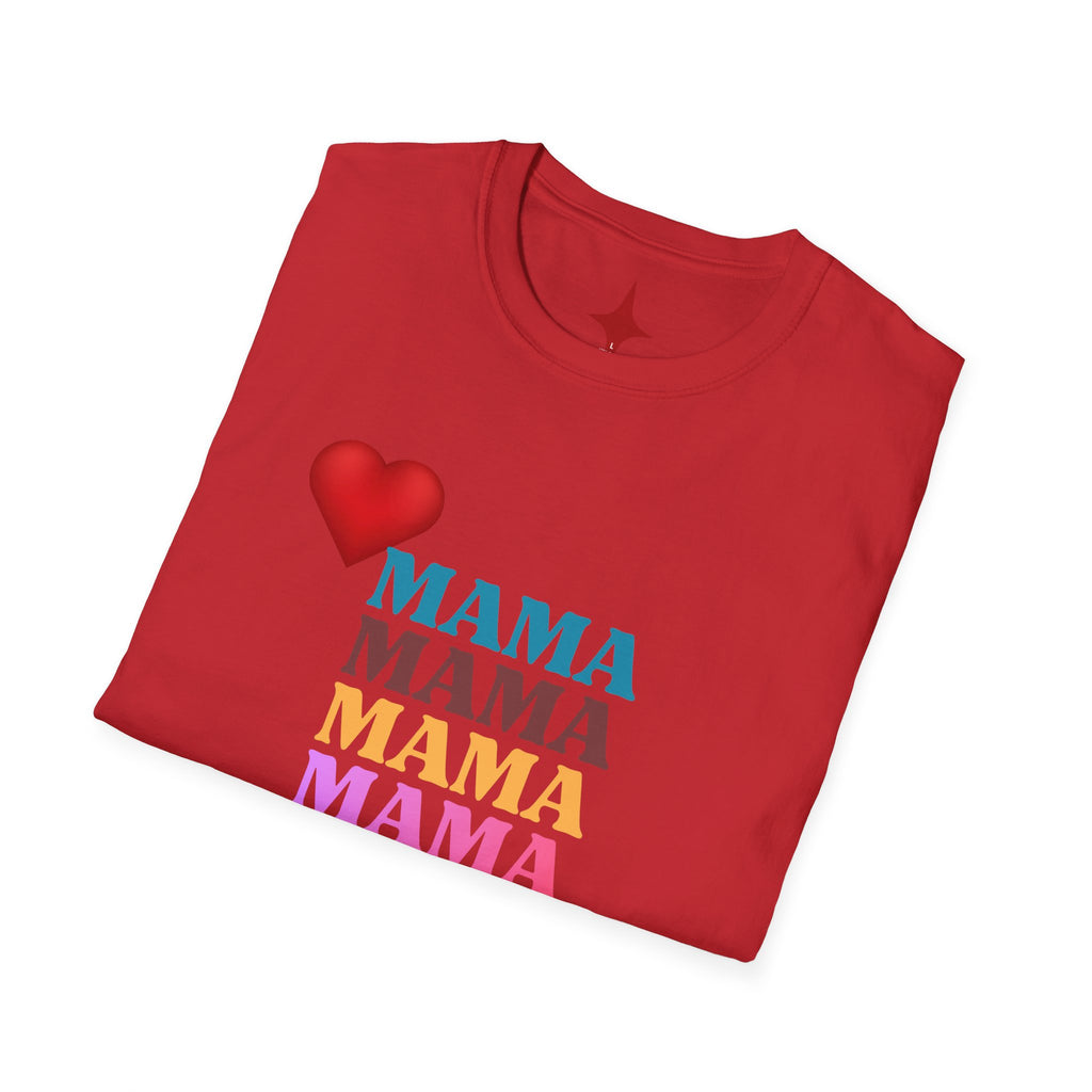 Mama Stack Heart T-Shirt — Colorful 'MAMA' Mother's Day Tee