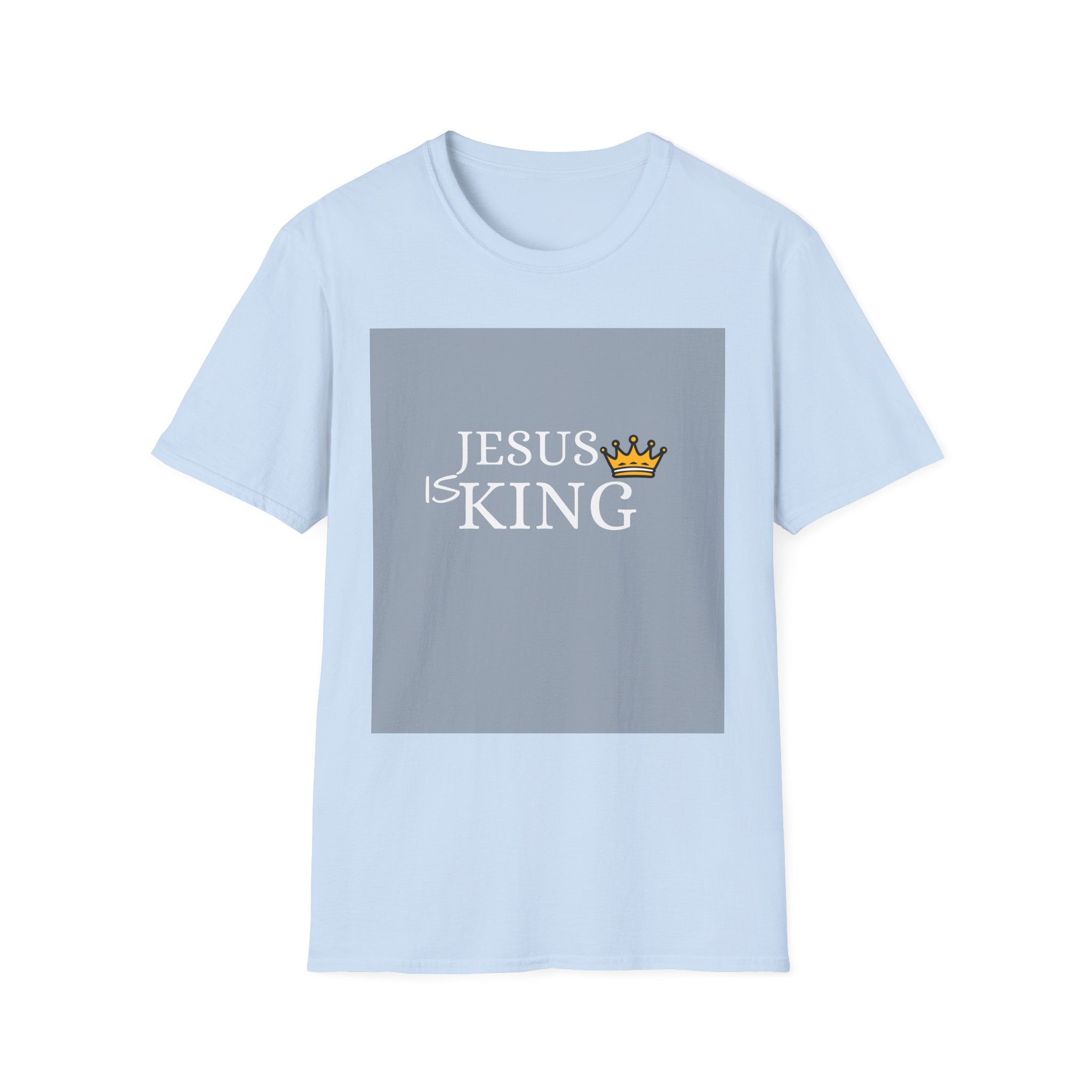 Jesus Is King T-Shirt — Christian Faith Tee with Crown Graphic