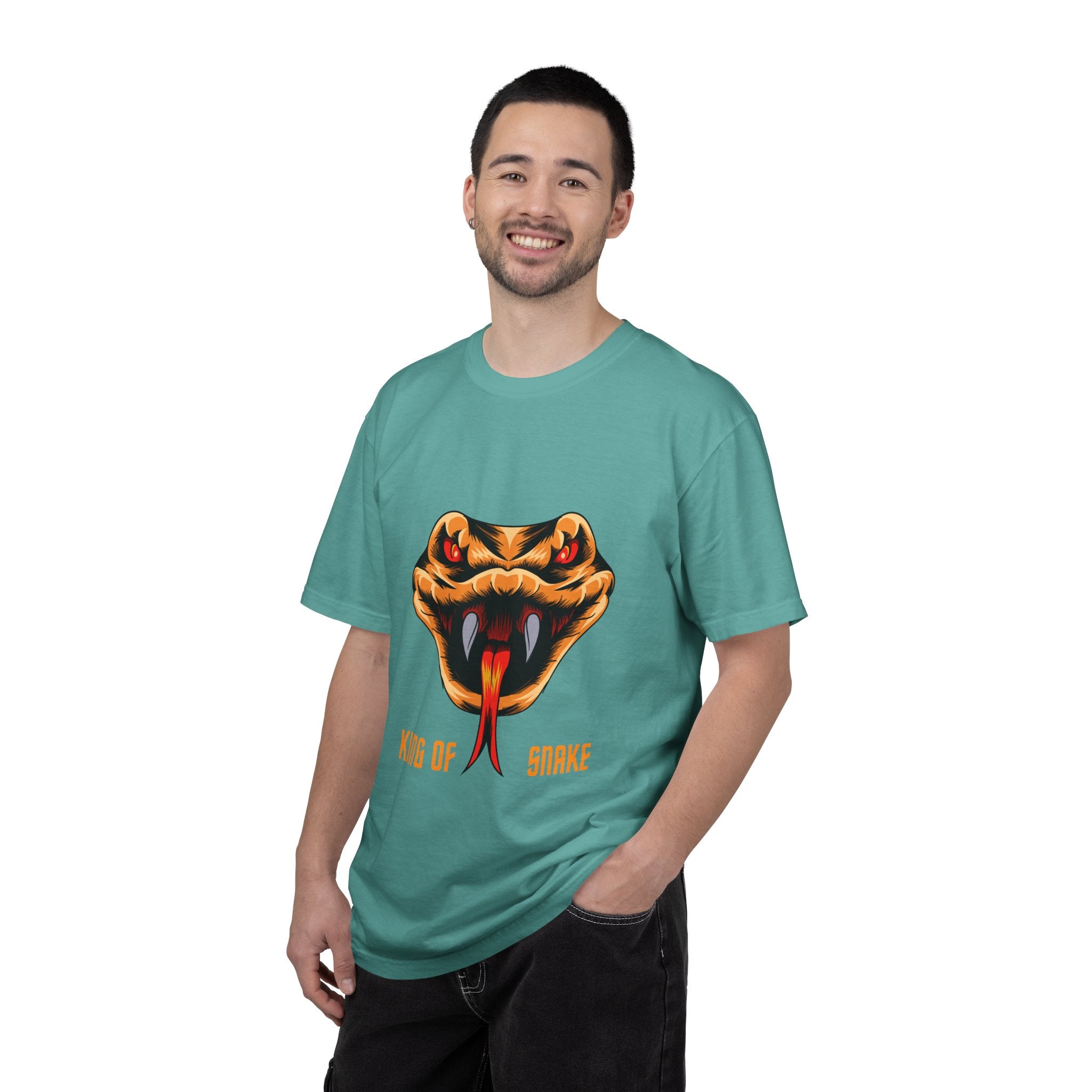King of Snake T-Shirt — Bold Venom Snake Head Graphic Tee