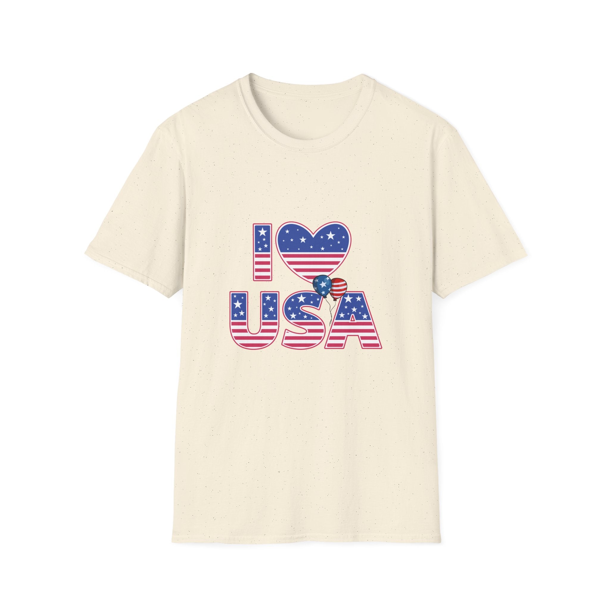 I Heart USA T-Shirt — Patriotic American Flag Tee for 4th of July
