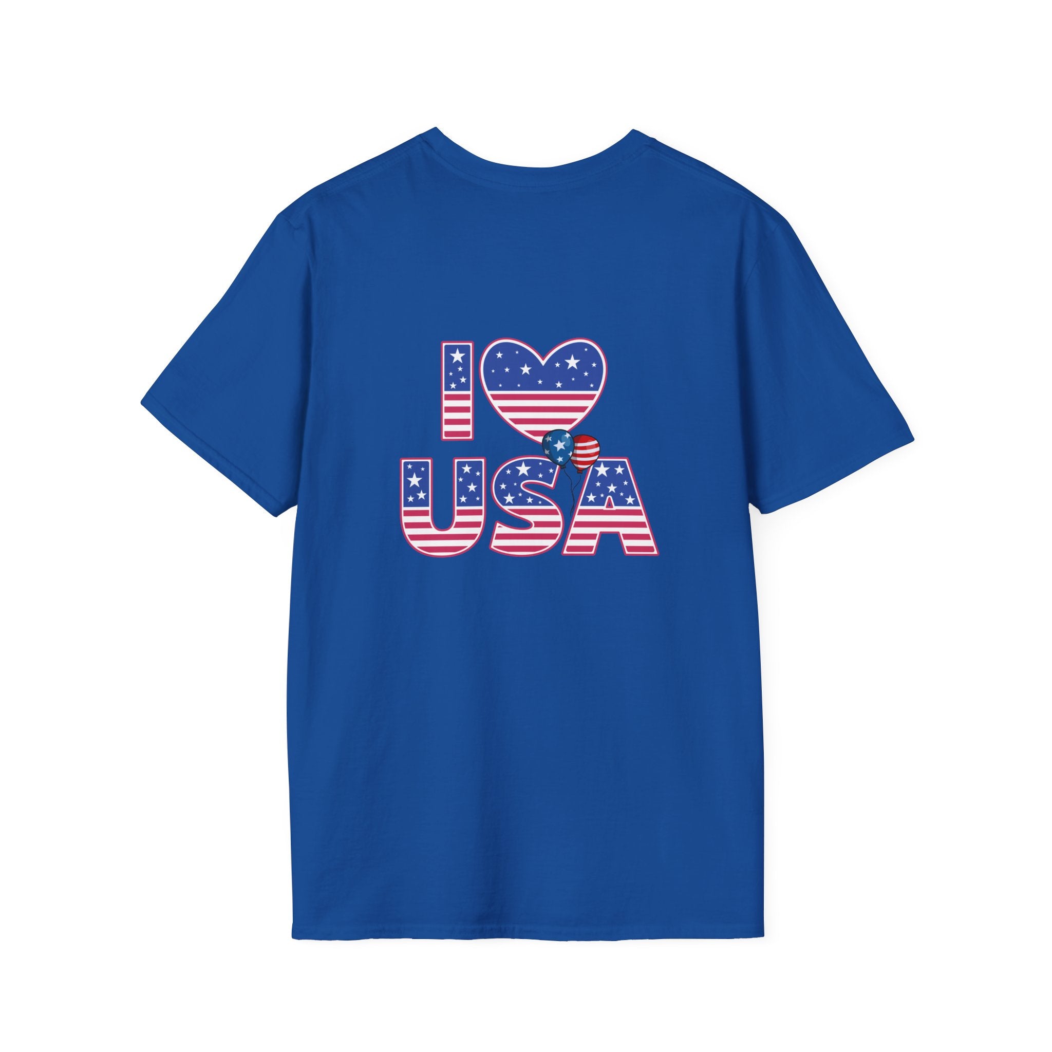 I Heart USA T-Shirt — Patriotic American Flag Tee for 4th of July