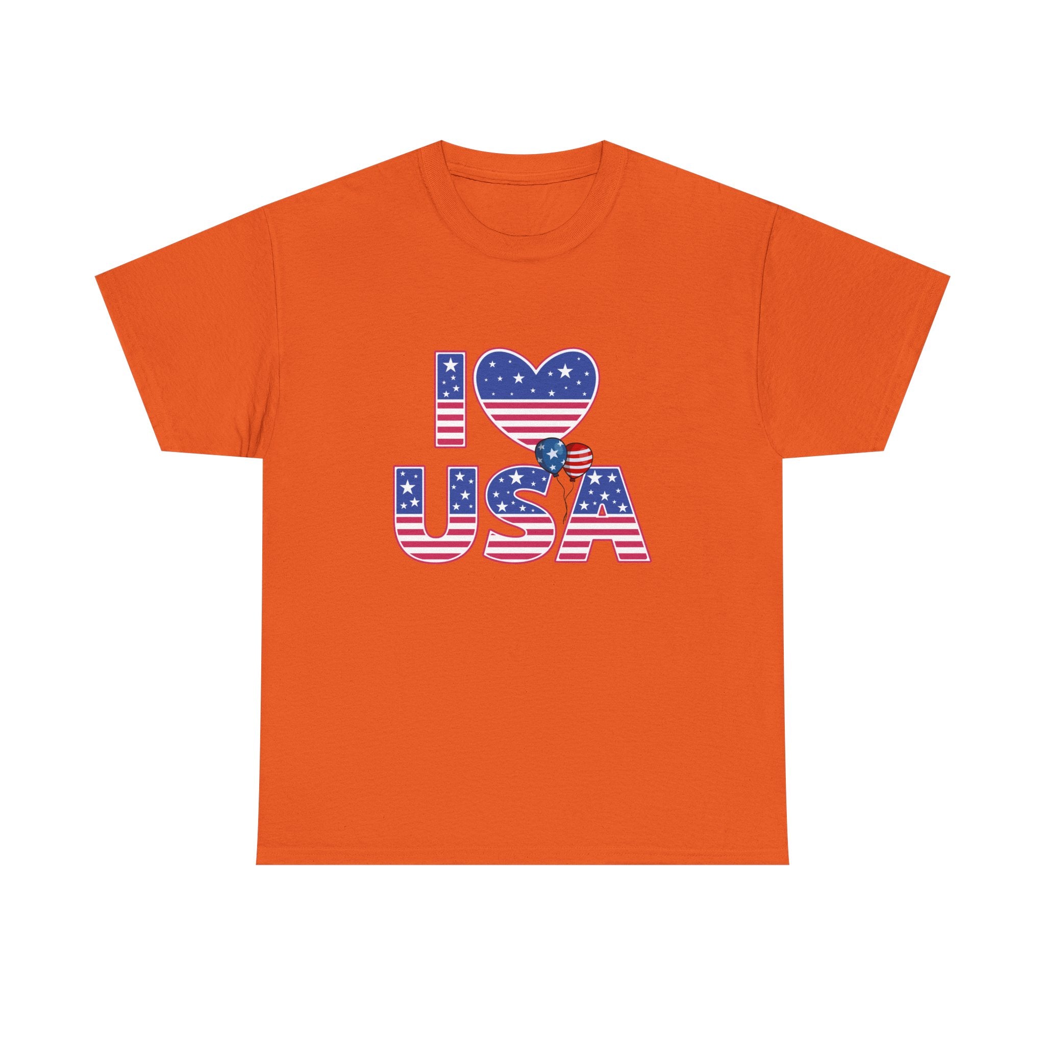 I Heart USA T-Shirt — Patriotic American Flag Tee for 4th of July