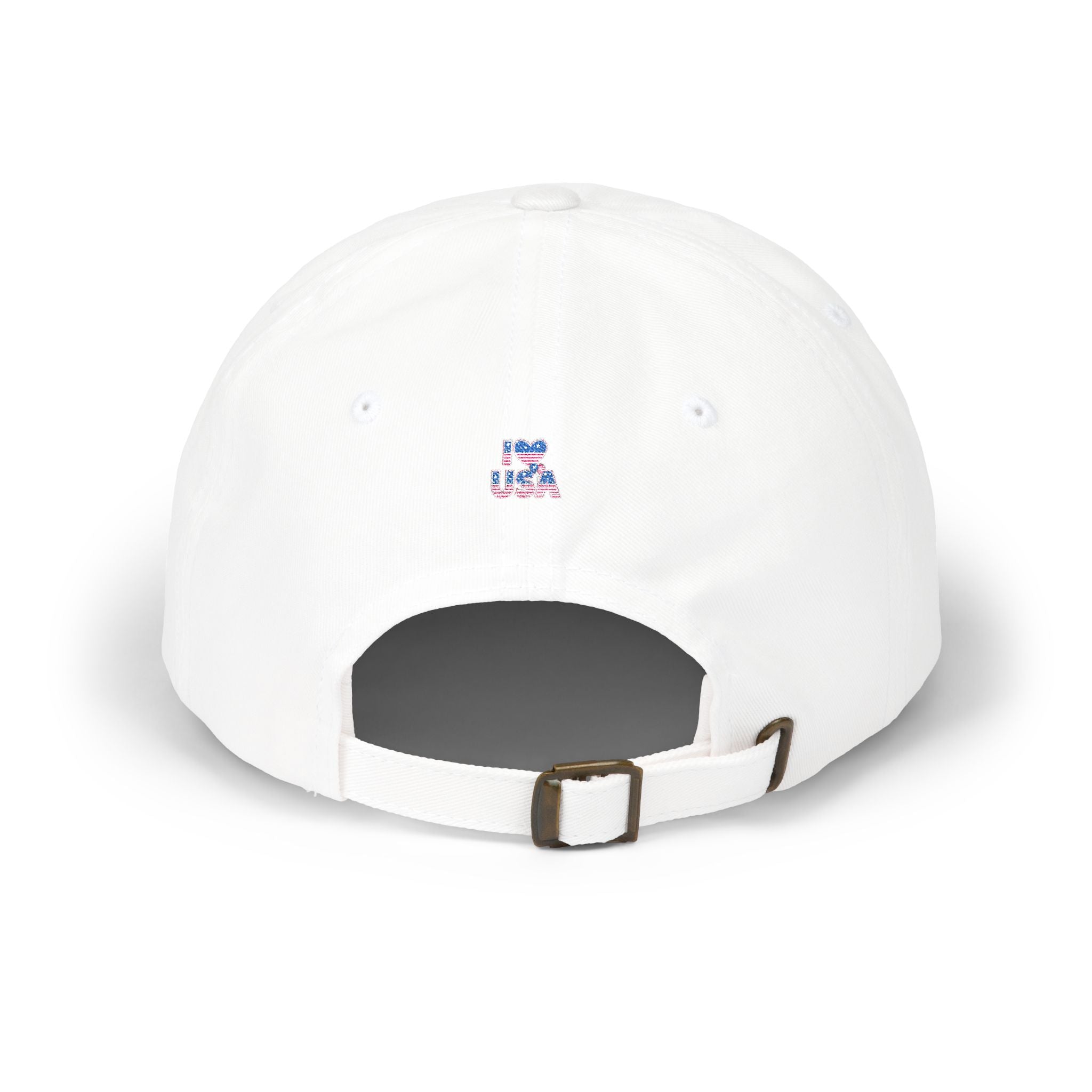 Patriotic USA Dad Cap — Small American Flag Embroidered Baseball Hat