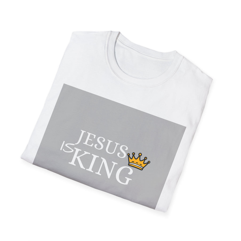 Jesus Is King T-Shirt — Christian Faith Tee with Crown Graphic
