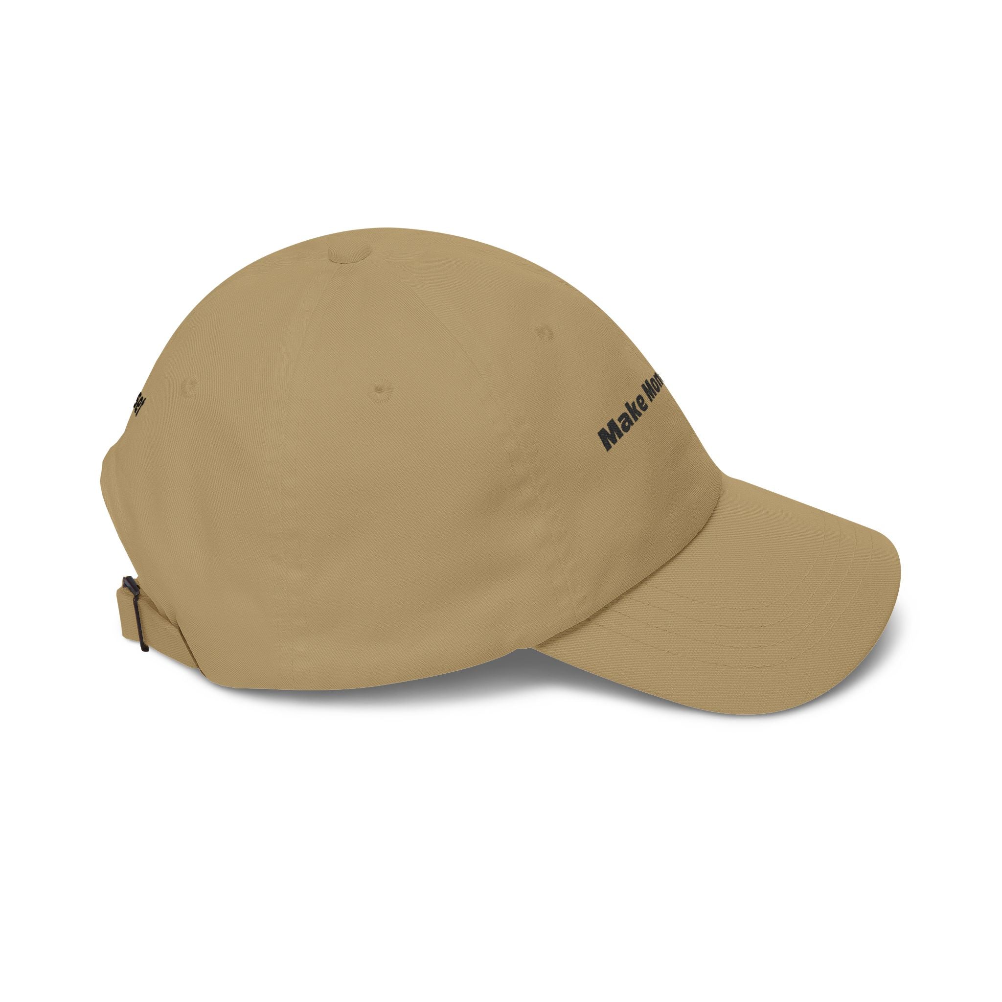 Make Money Moves Dad Cap — White Embroidered 'Make Money Moves' Front & 'Mindset' Back