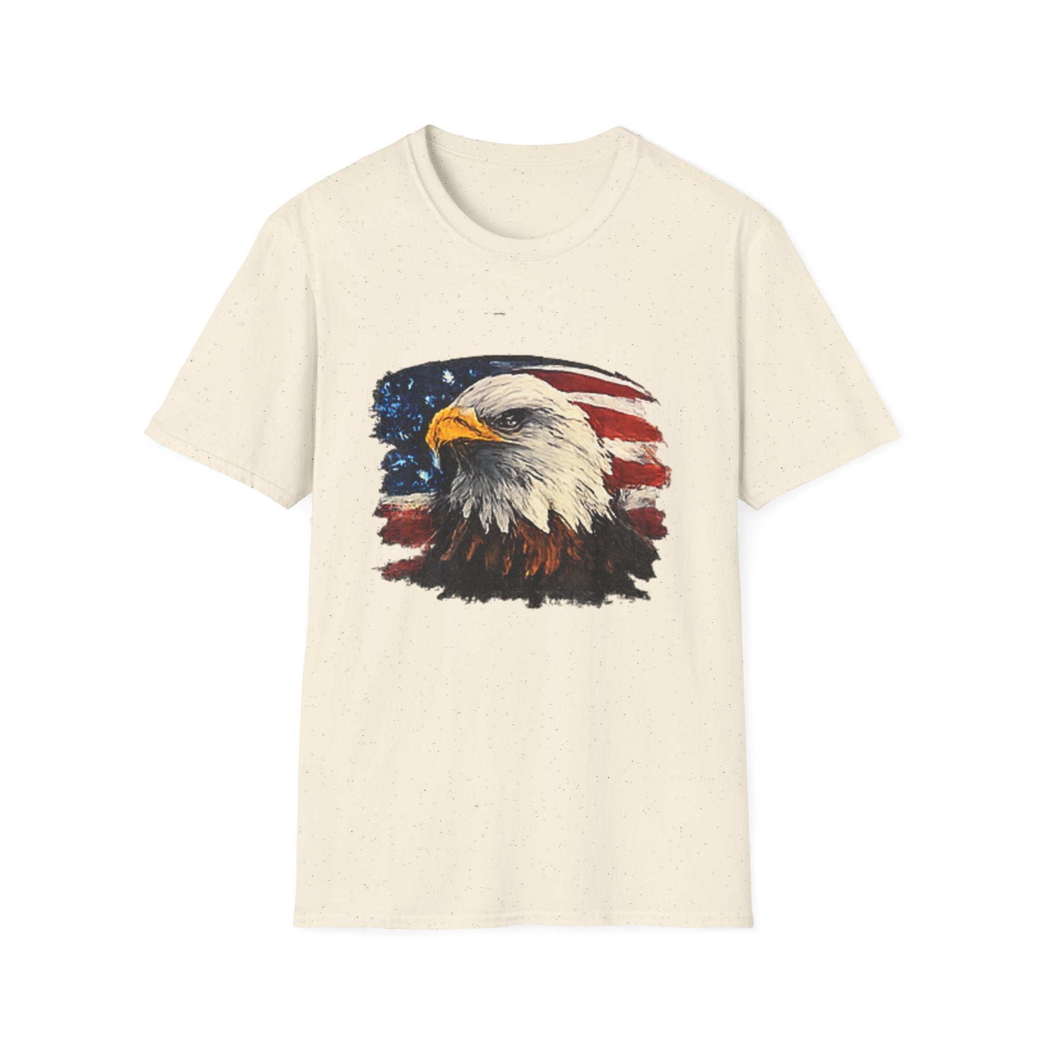 Patriotic Eagle T-Shirt — American Flag Bald Eagle Graphic Tee