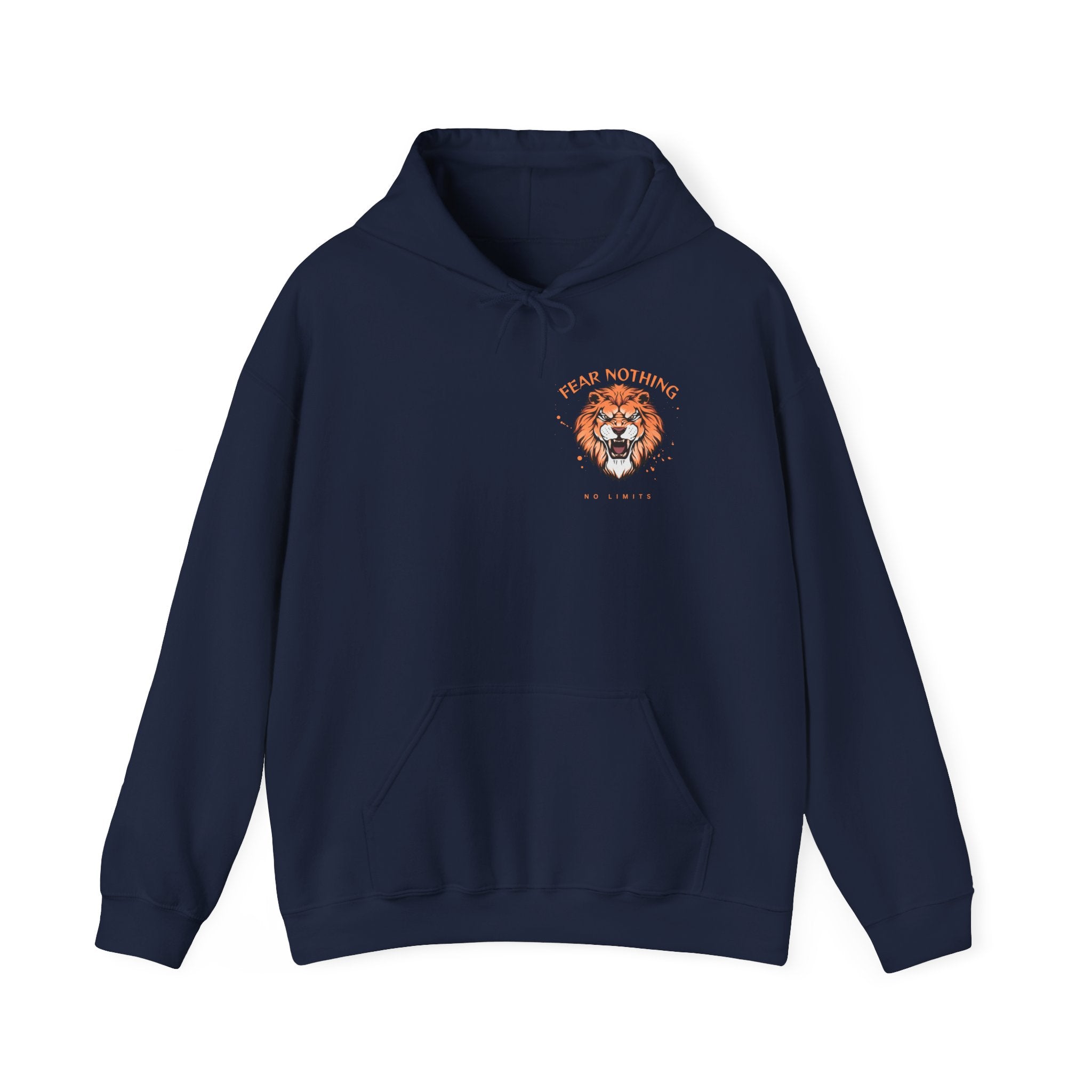 Lion Crest Hoodie — Brave Morning Prayer Graphic Hooded Sweatshirt