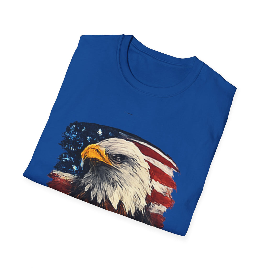 Patriotic Eagle T-Shirt — American Flag Bald Eagle Graphic Tee