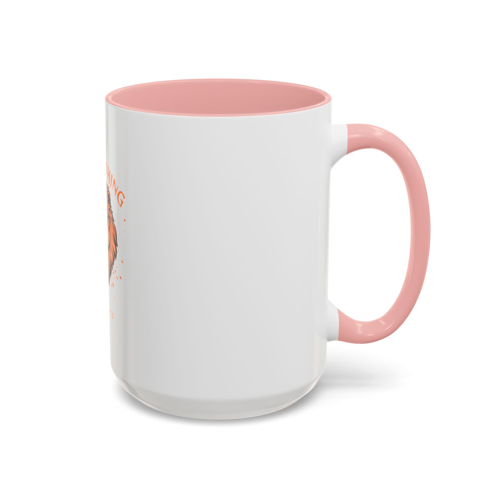 Fear Nothing Lion Accent Coffee Mug — Inspirational No Limits Motivational Gift