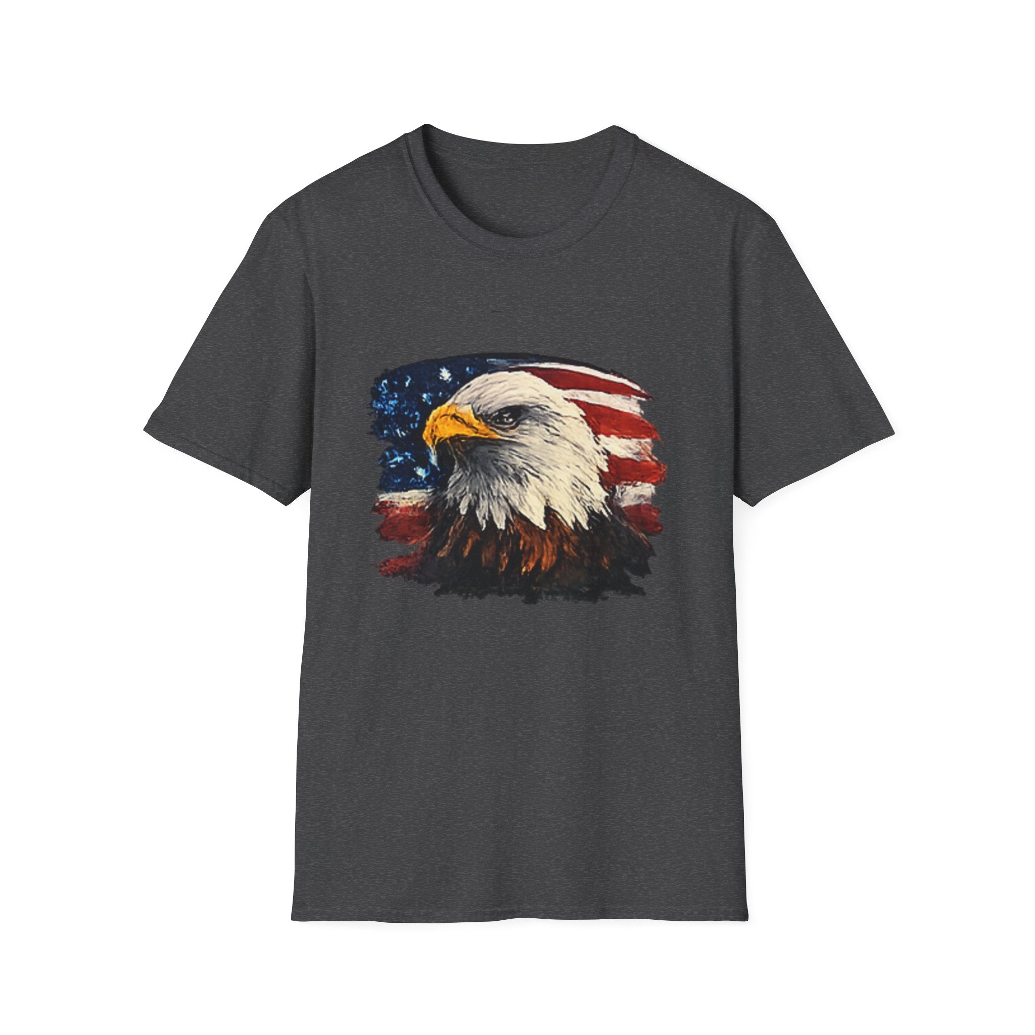 Patriotic Eagle T-Shirt — American Flag Bald Eagle Graphic Tee