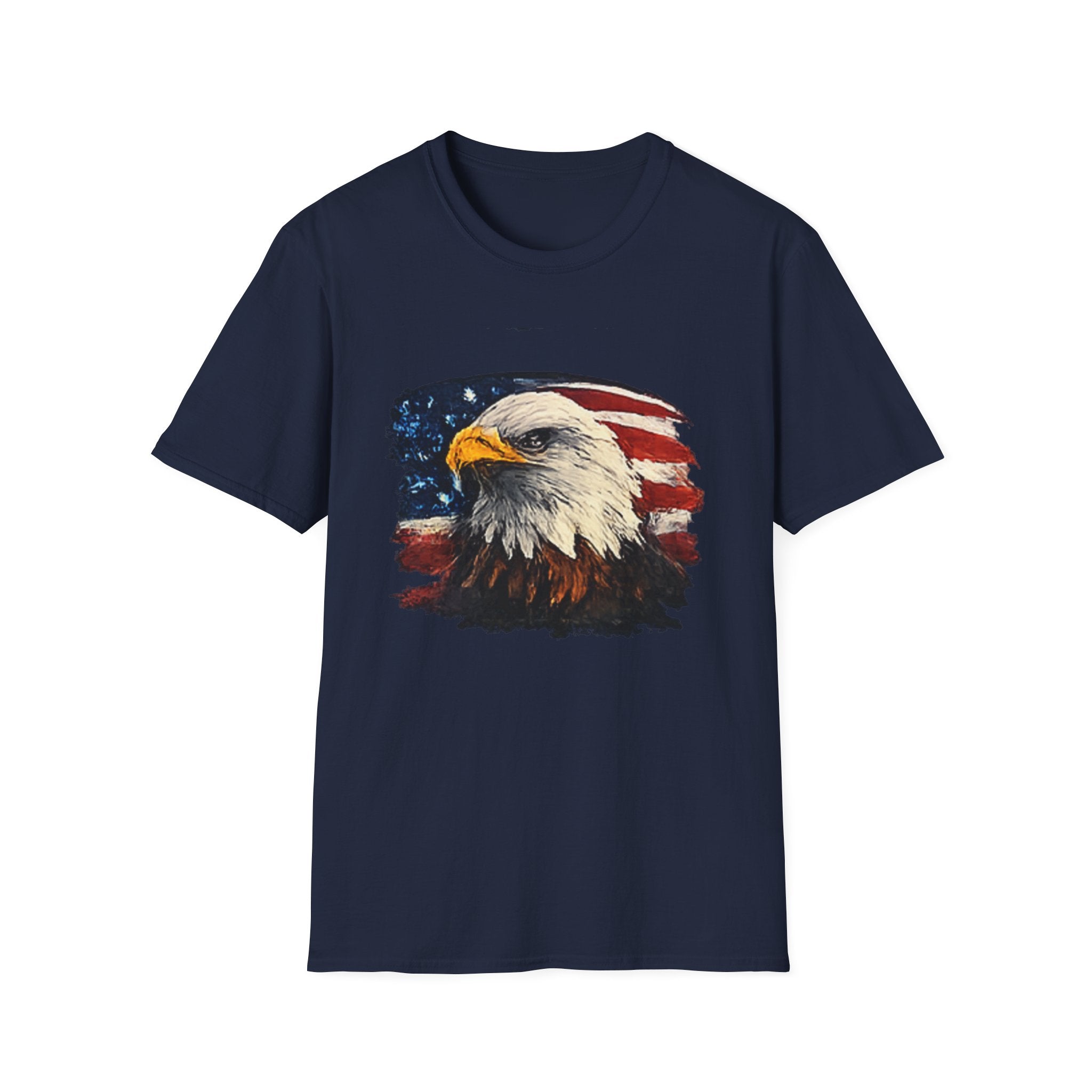 Patriotic Eagle T-Shirt — American Flag Bald Eagle Graphic Tee