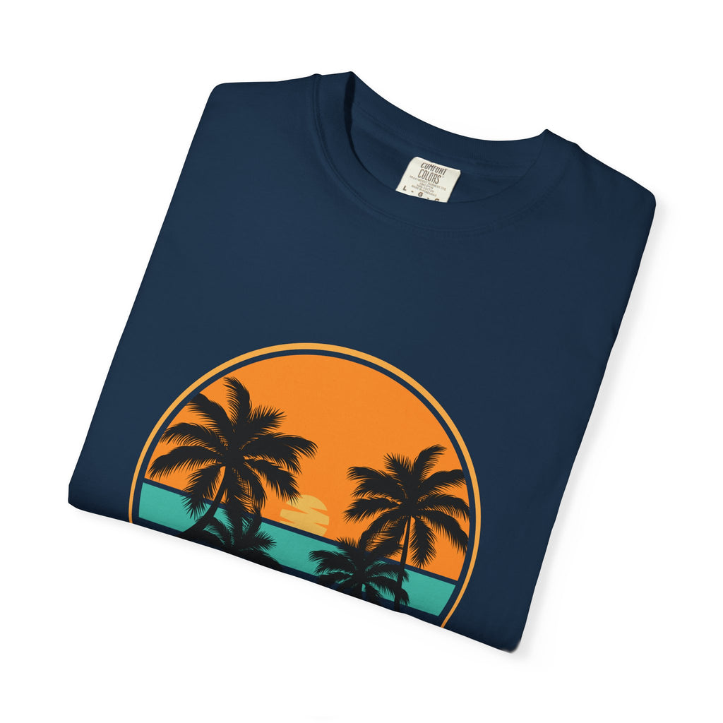 Rise Above Fear T-Shirt — Vintage Sunset Palm Tee