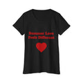 Summer Love Feels Different Tee — Women's Organic Cotton Heart T‑Shirt