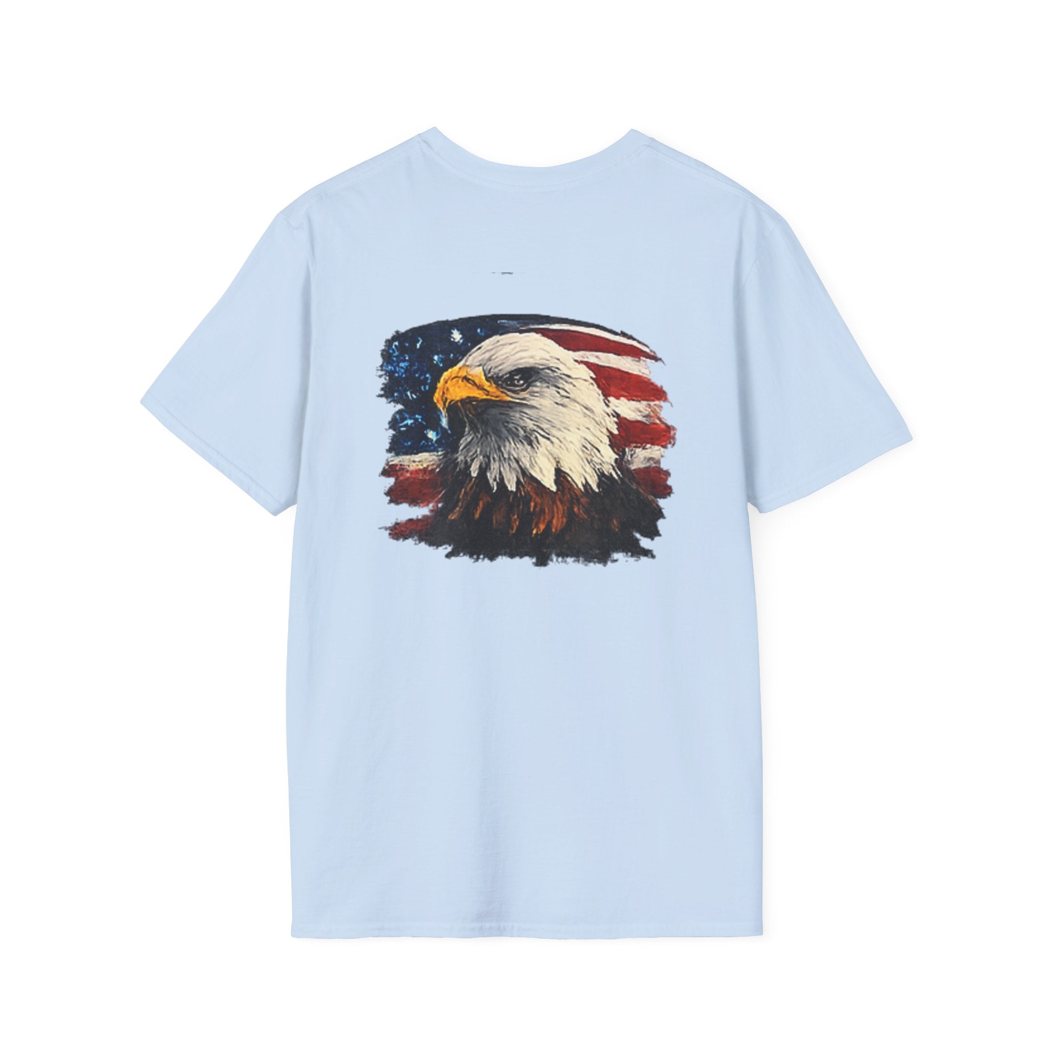 Patriotic Eagle T-Shirt — American Flag Bald Eagle Graphic Tee