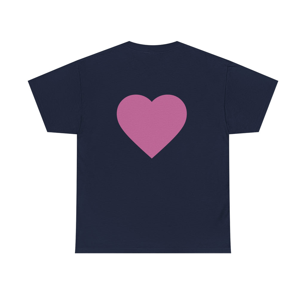 Best Mom Ever T-Shirt — Gradient Block Text Tee with Back Heart