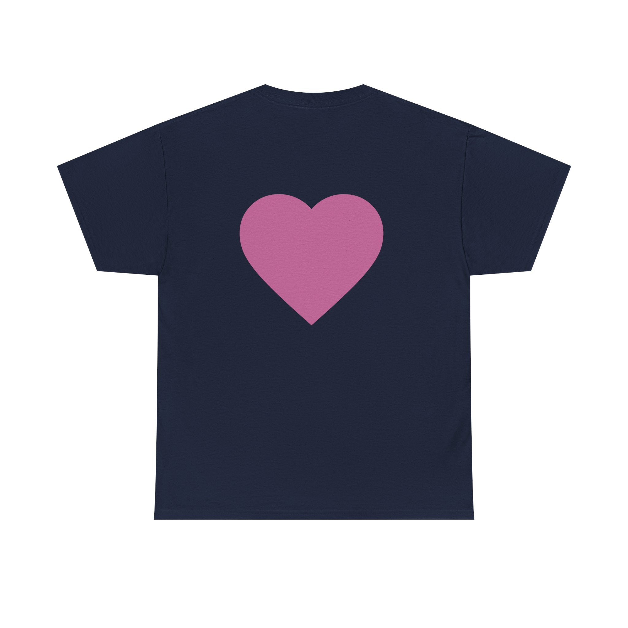 Best Mom Ever T-Shirt — Gradient Block Text Tee with Back Heart