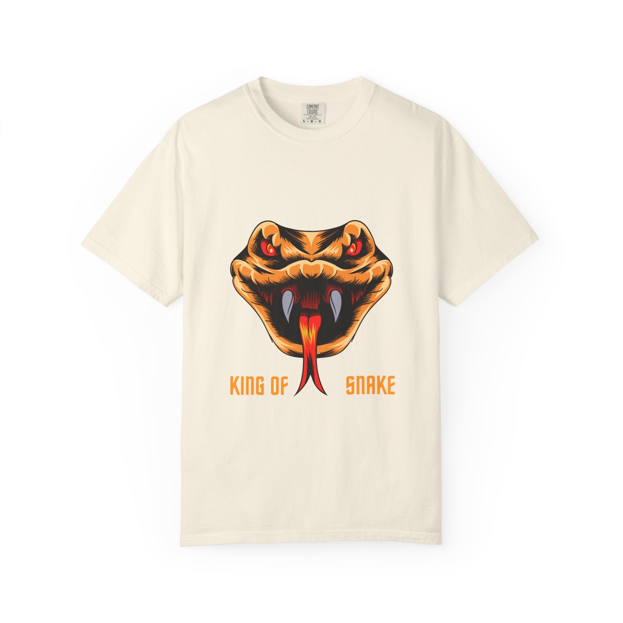 King of Snake T-Shirt — Bold Venom Snake Head Graphic Tee