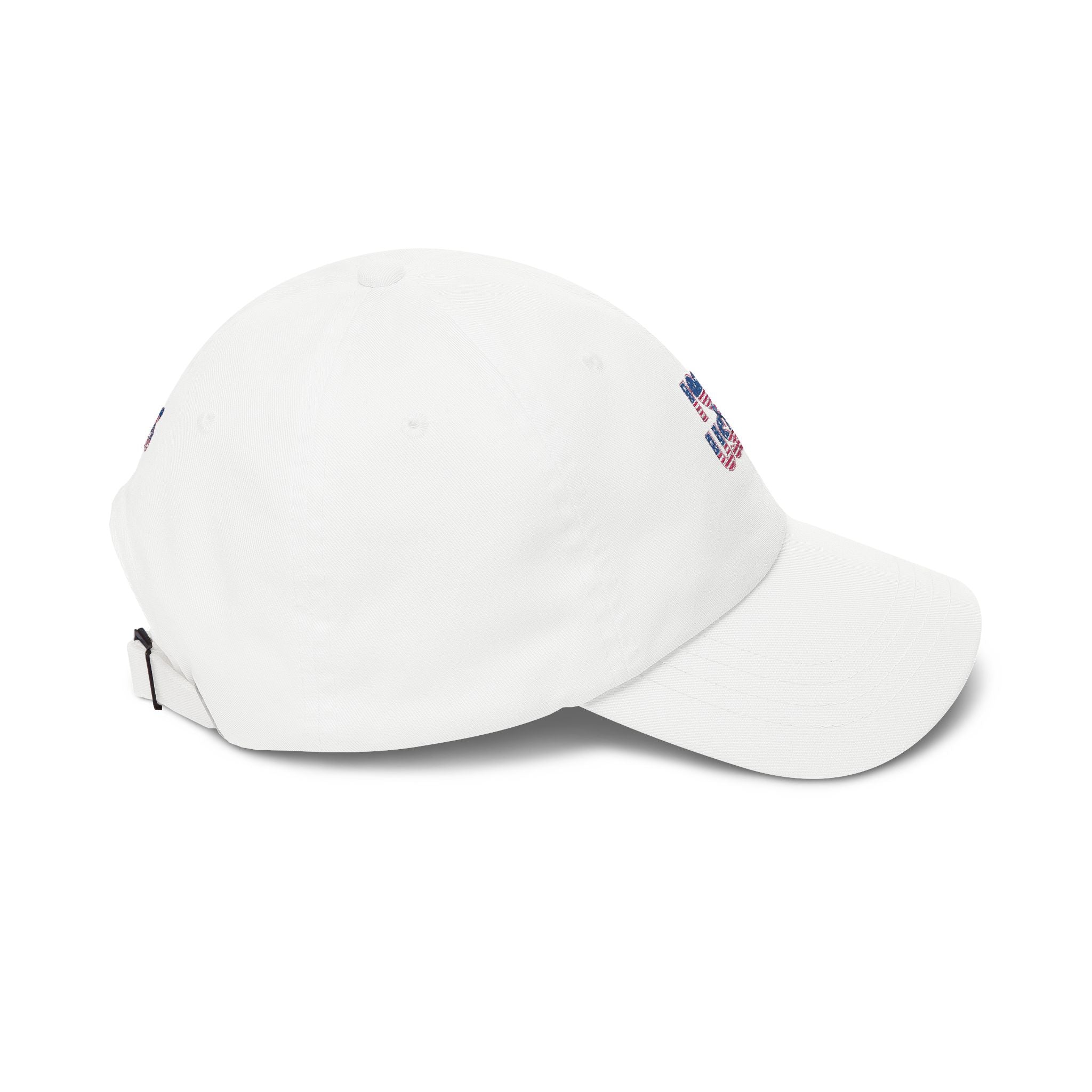 Patriotic USA Dad Cap — Small American Flag Embroidered Baseball Hat