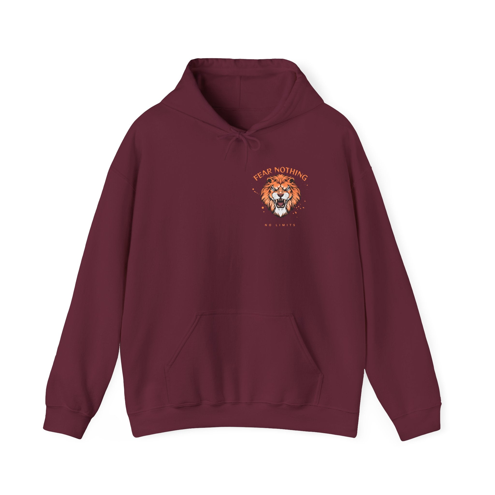 Lion Crest Hoodie — Brave Morning Prayer Graphic Hooded Sweatshirt