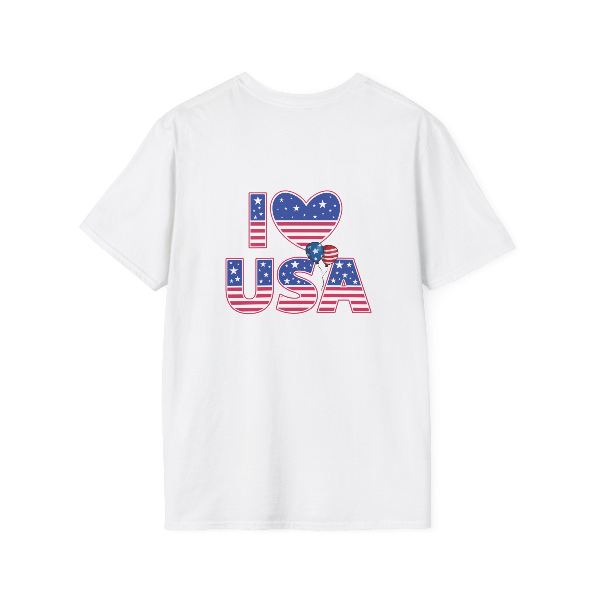I Heart USA T-Shirt — Patriotic American Flag Tee for 4th of July