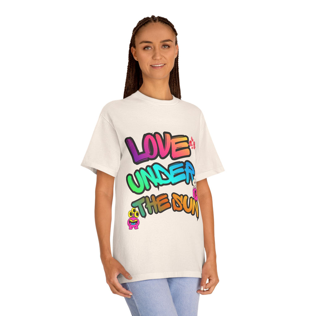 Love Under The Sun Graphic Tee — Colorful Retro Streetwear T-Shirt